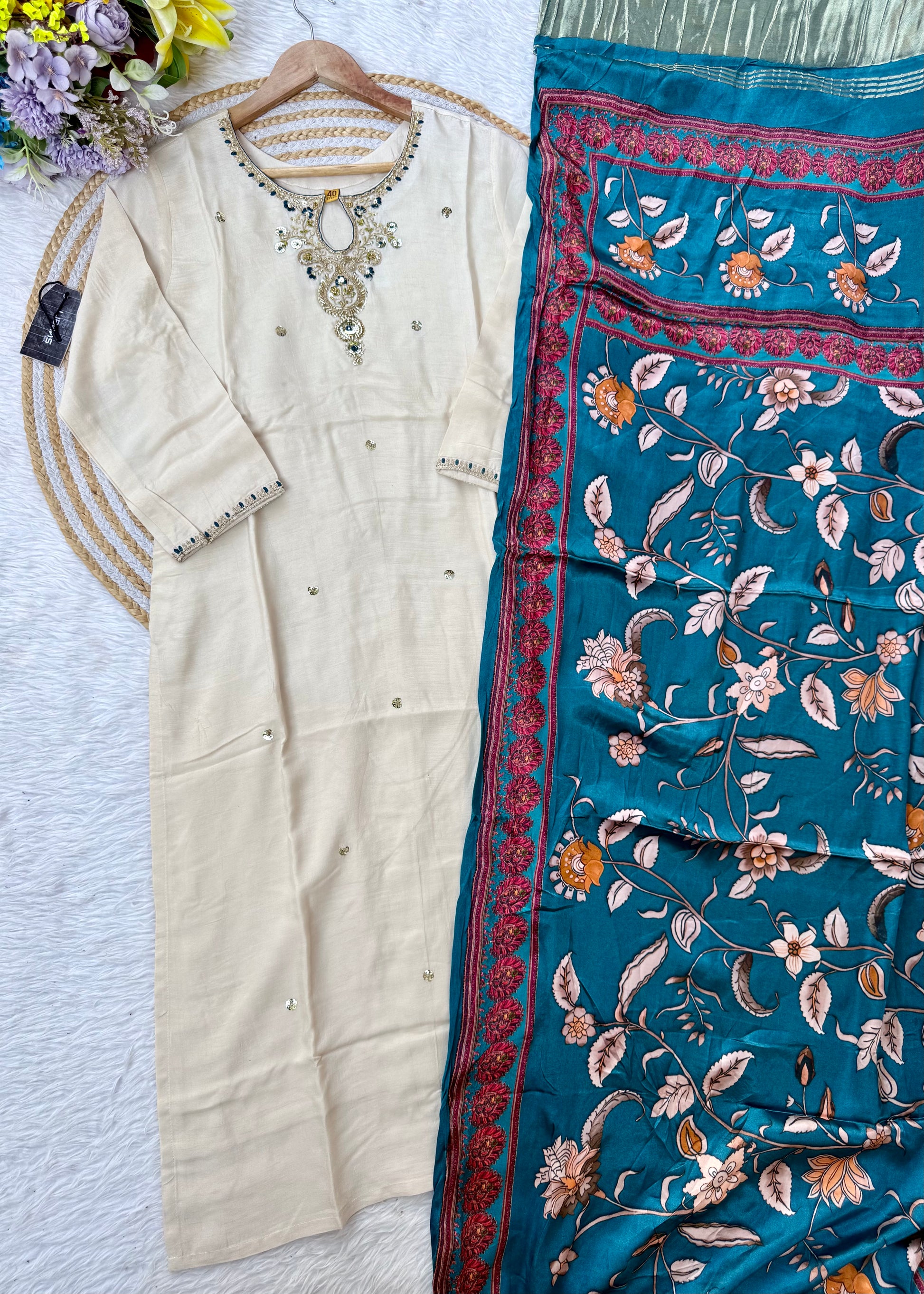 “ADYA” A very beautiful festival wear gajji silk suit