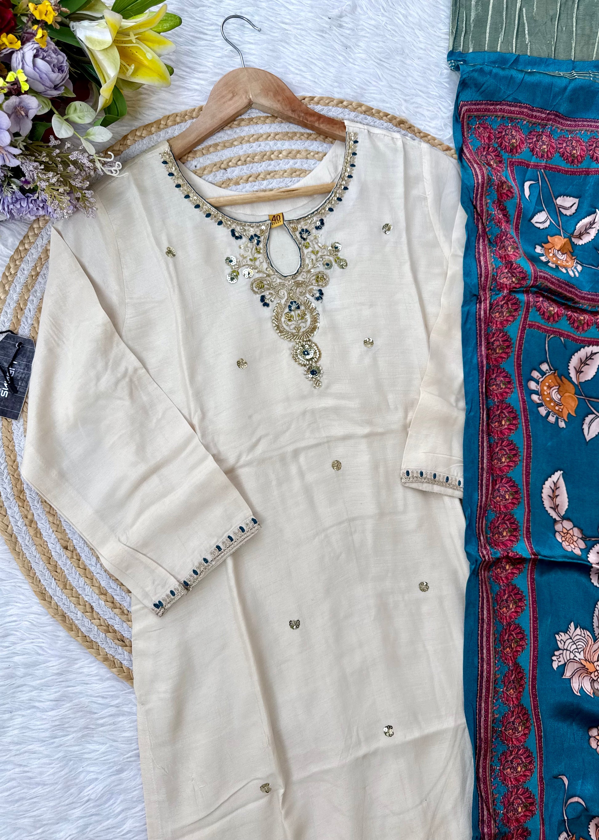 “ADYA” A very beautiful festival wear gajji silk suit