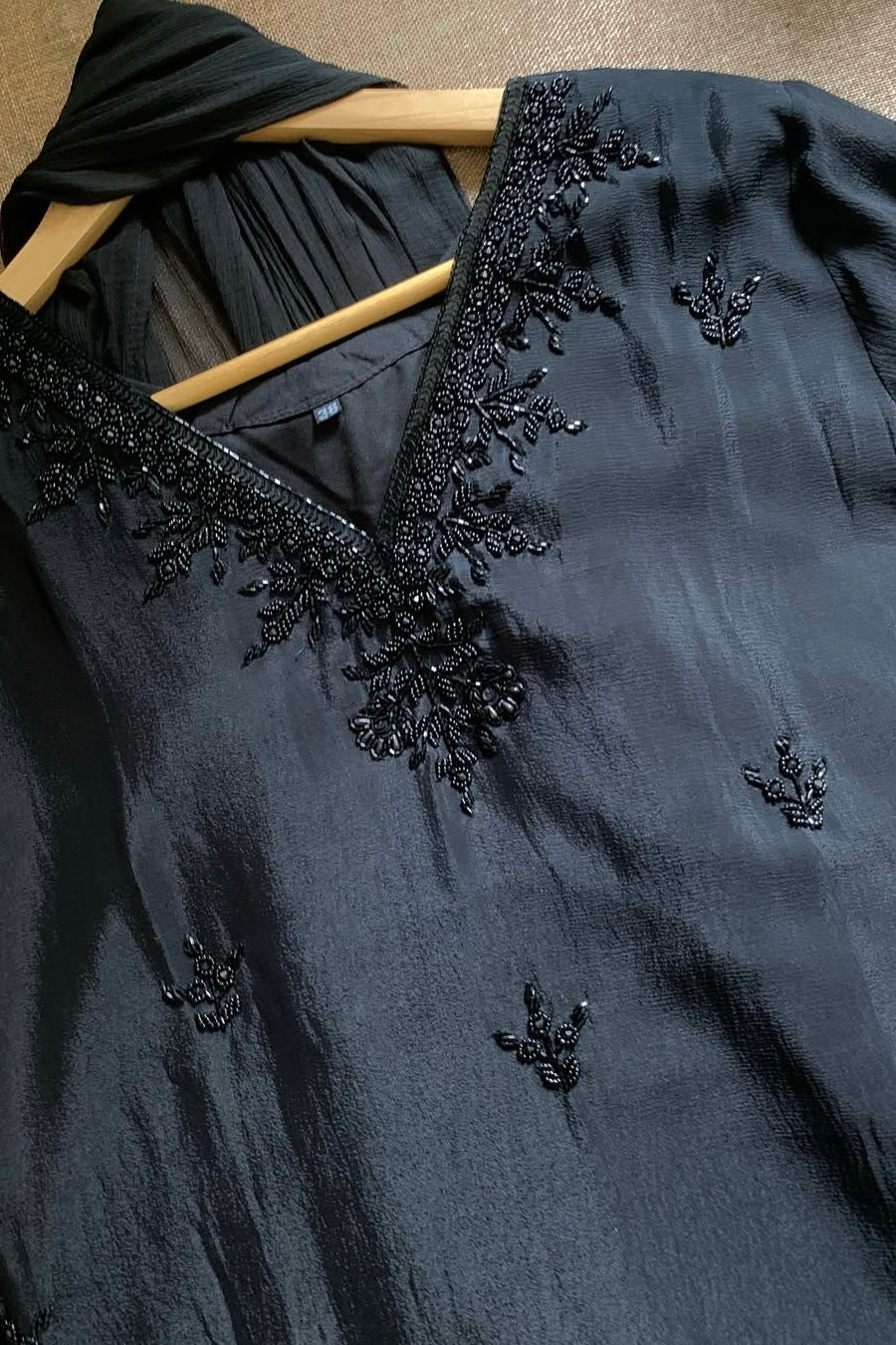 “Nitya” Premium Chinnon handwork suit set✨