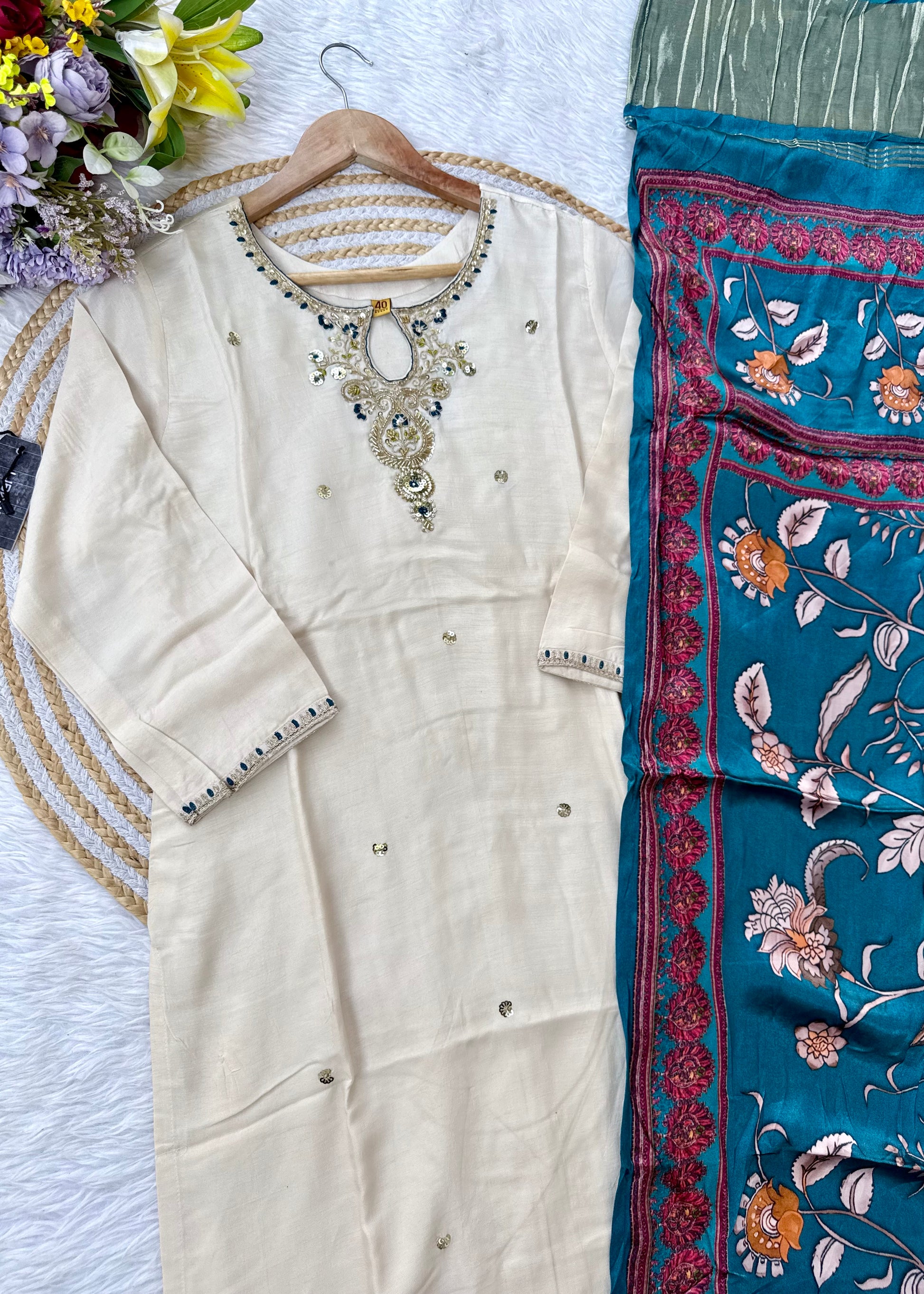 “ADYA” A very beautiful festival wear gajji silk suit