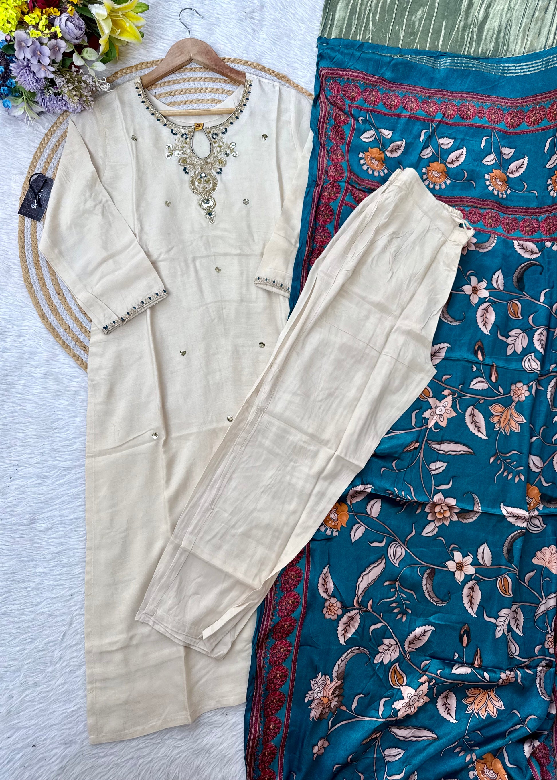 “ADYA” A very beautiful festival wear gajji silk suit
