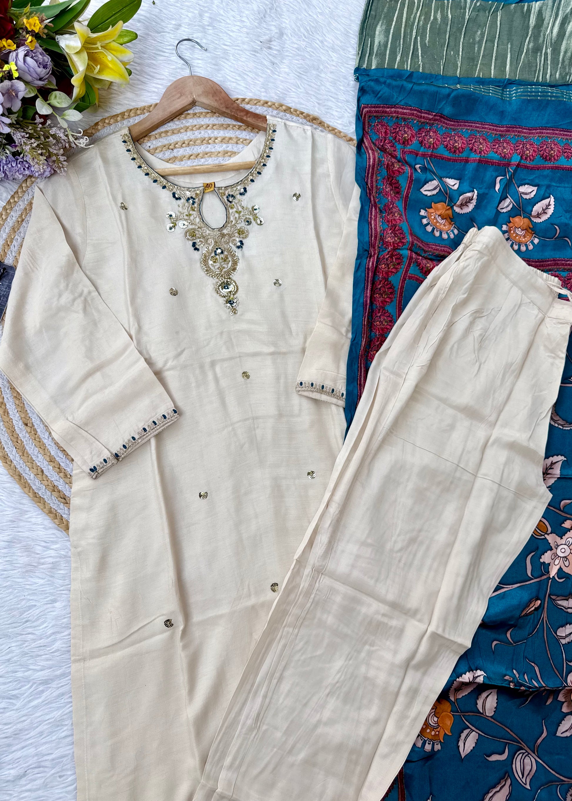 “ADYA” A very beautiful festival wear gajji silk suit