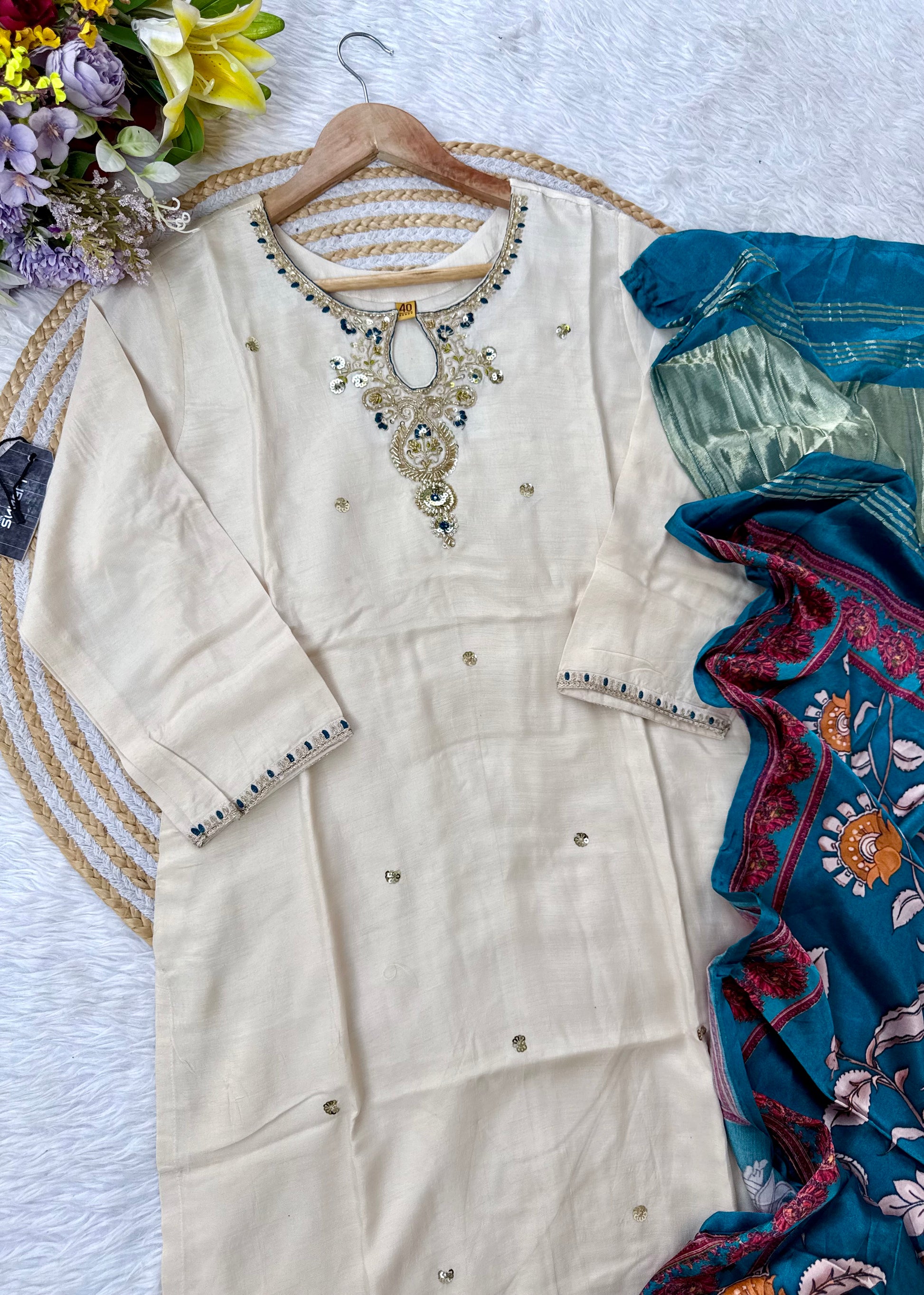 “ADYA” A very beautiful festival wear gajji silk suit