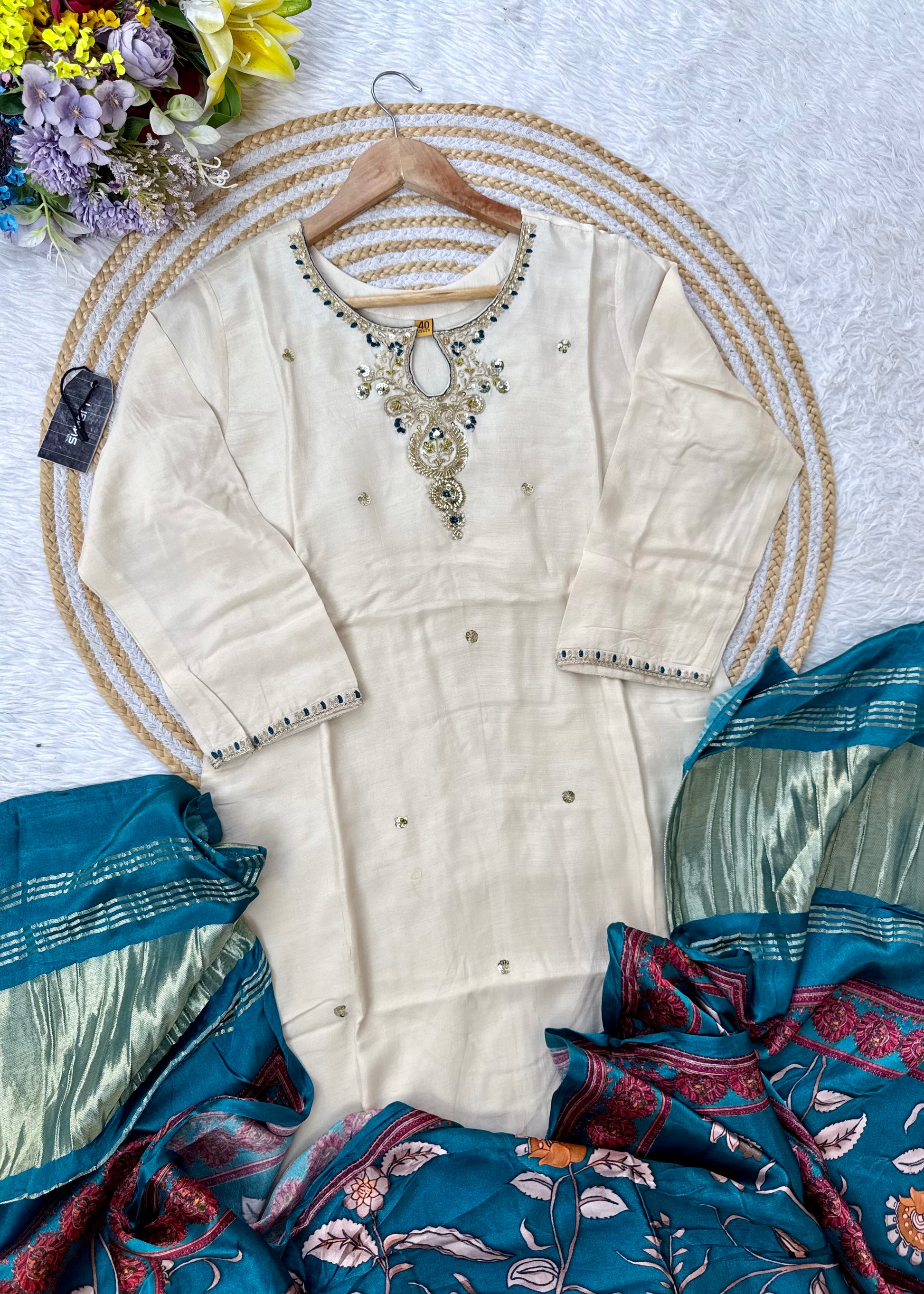 “ADYA” A very beautiful festival wear gajji silk suit
