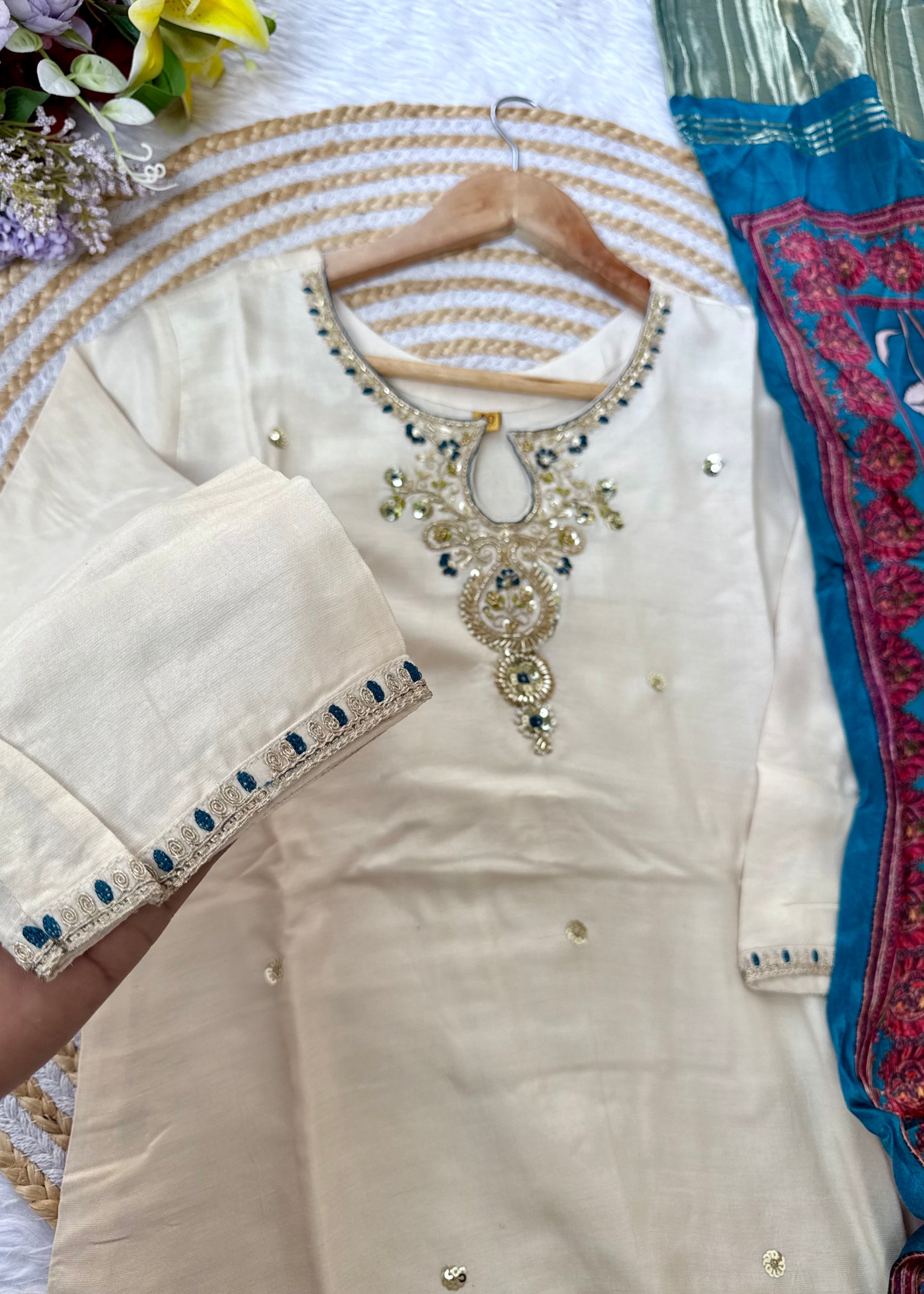 “ADYA” A very beautiful festival wear gajji silk suit