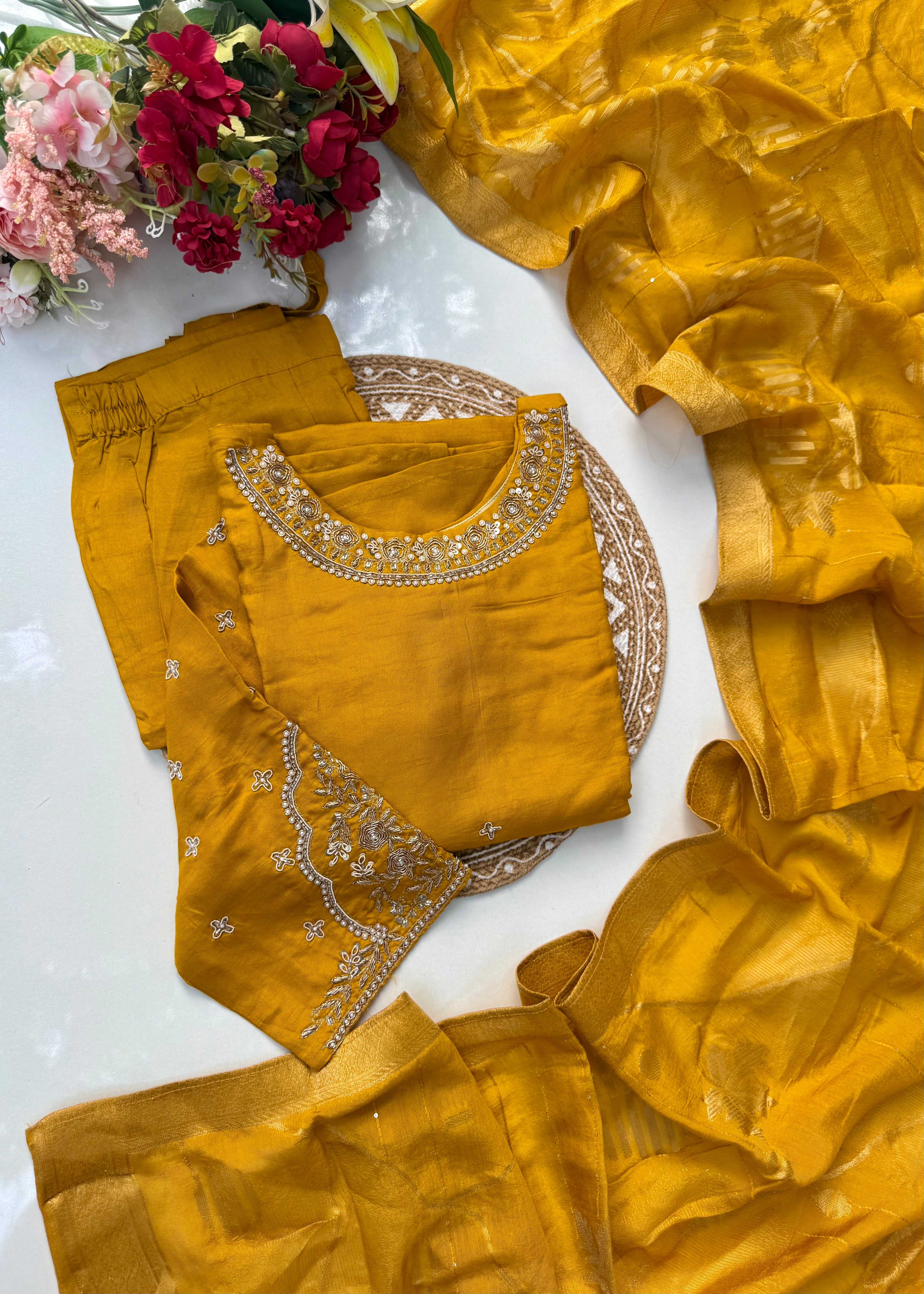 “ANOLA” A very beautiful piece with heavy handwork set 🛍️