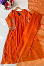 6. Designer Banarasi Mul Chanderi Suit Set for Women