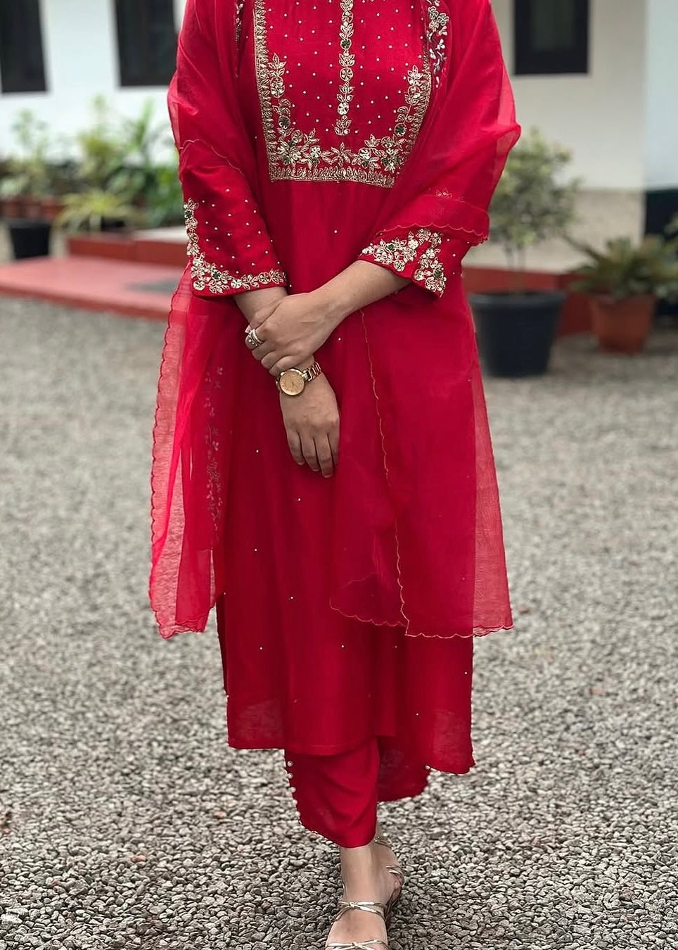 “ALKA” A very beautiful piece with zardozi & zari handwork set
