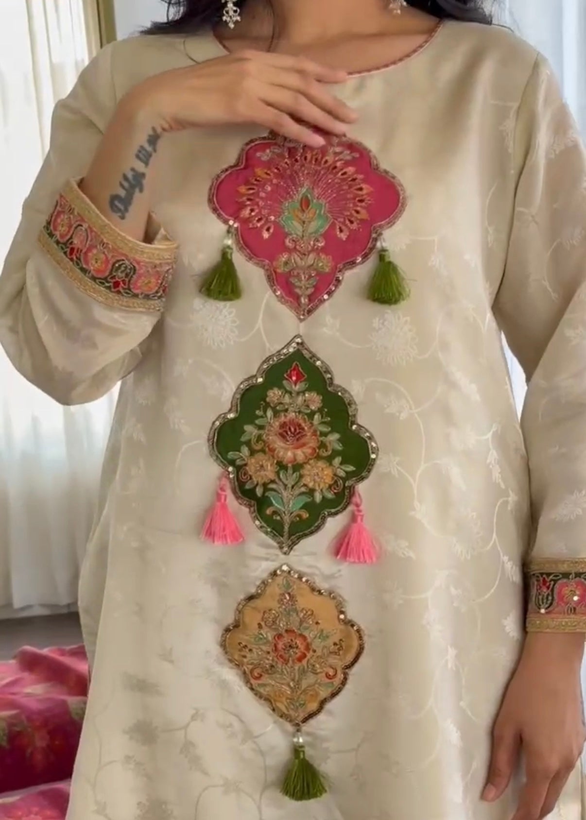 “DISHA” Beautiful Shimmer silk party wear suit set