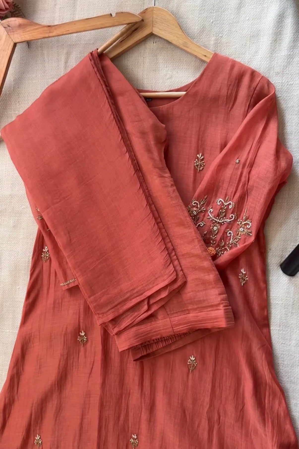 “Iqrah” premium Mul-Chanderi Party wear A Line suit set