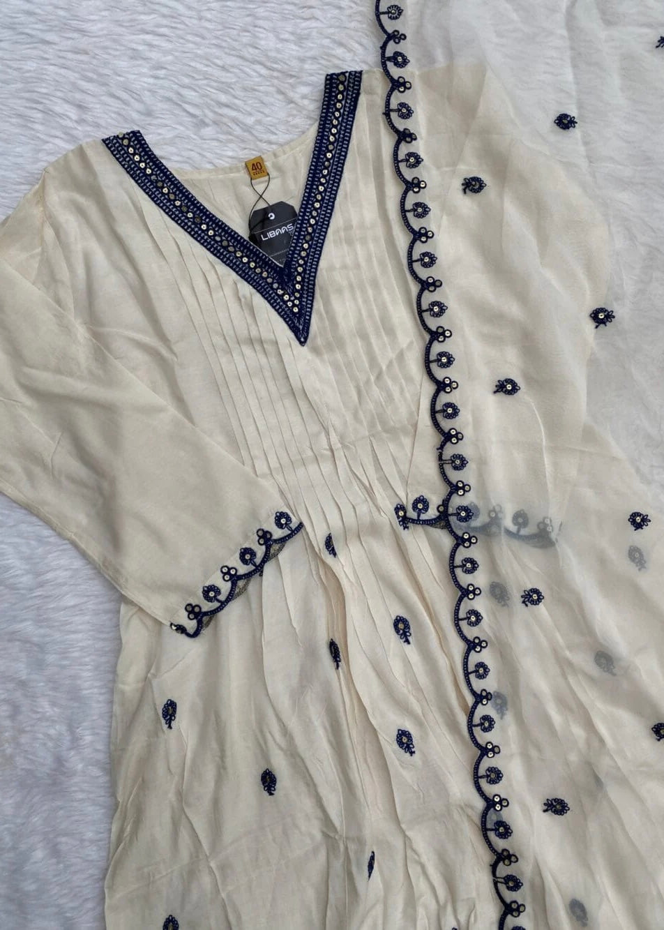 “Umang” Muslin silk anarkali kurti bottom with dupatta set