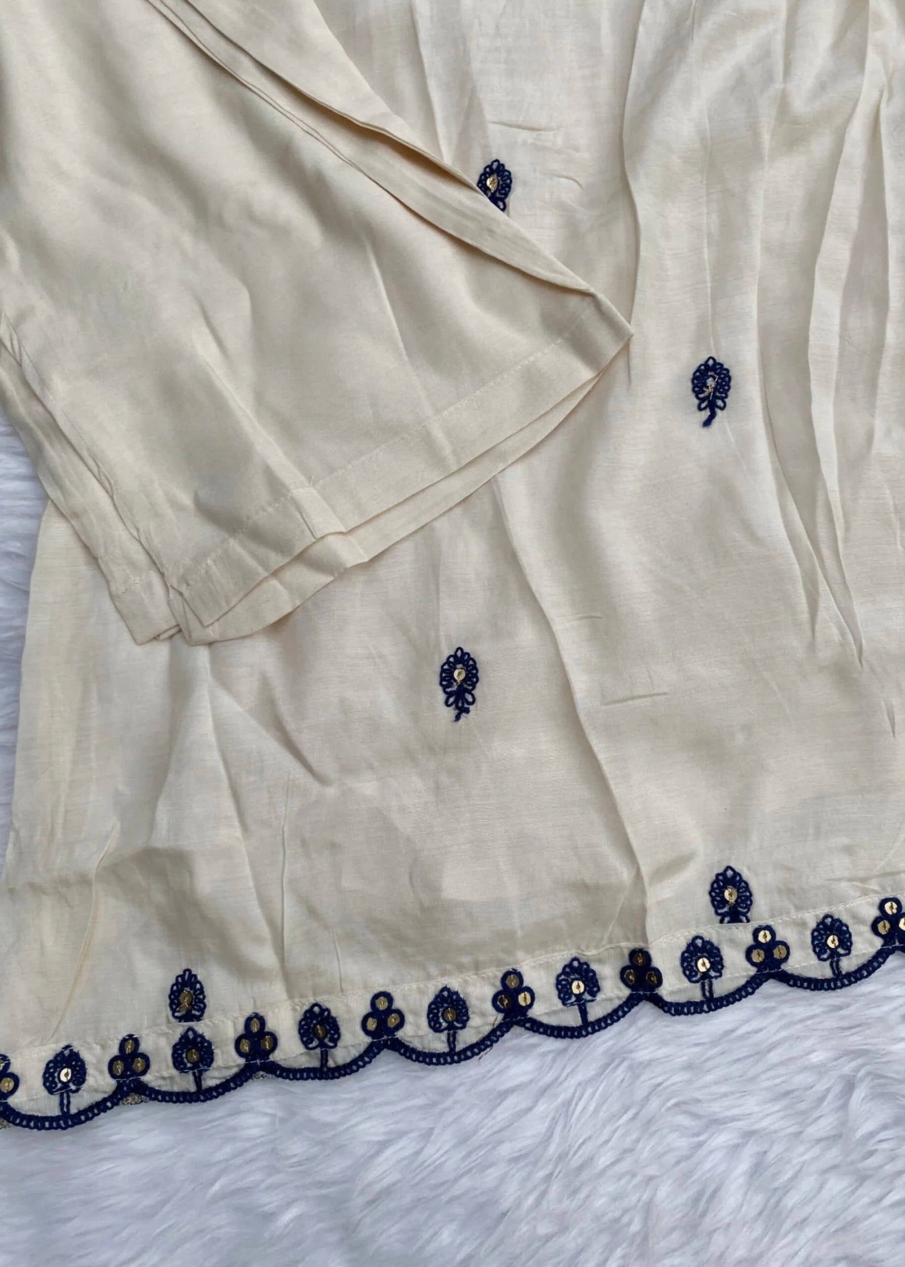 “Umang” Muslin silk anarkali kurti bottom with dupatta set
