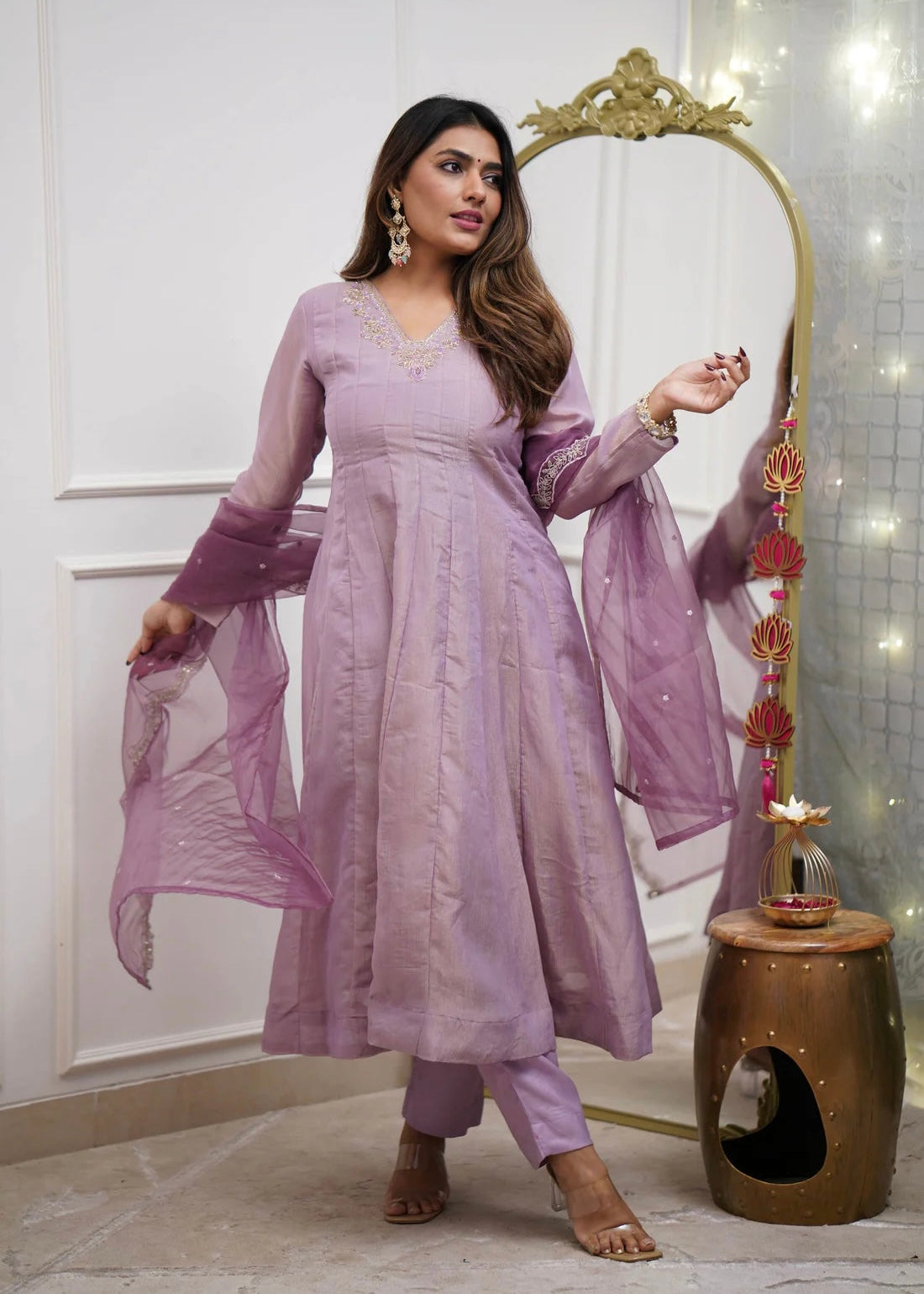 “Pakiza” Latest premium Tissue silk anarkali suit