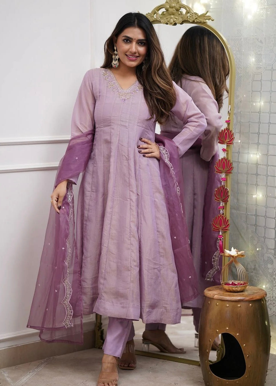 “Pakiza” Latest premium Tissue silk anarkali suit
