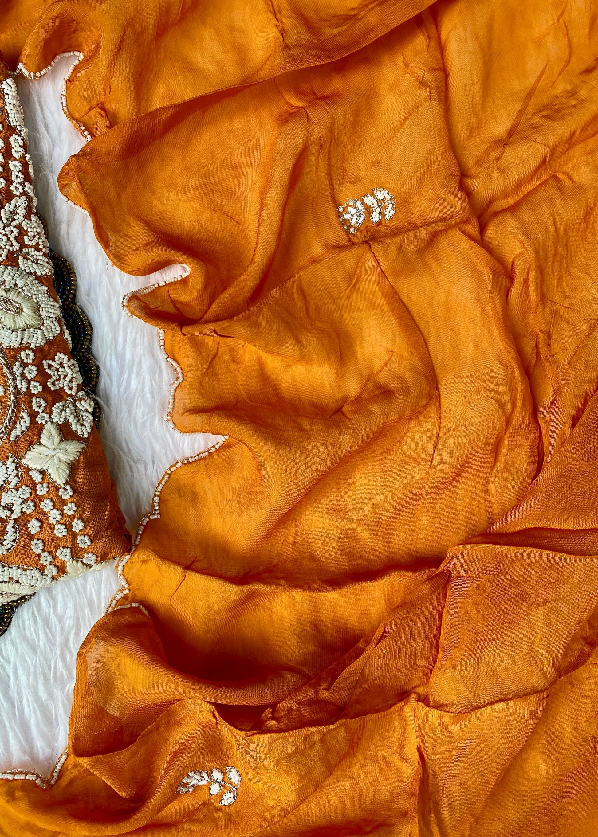 “ SUHANA” A very beautiful festival wear special rust orange set