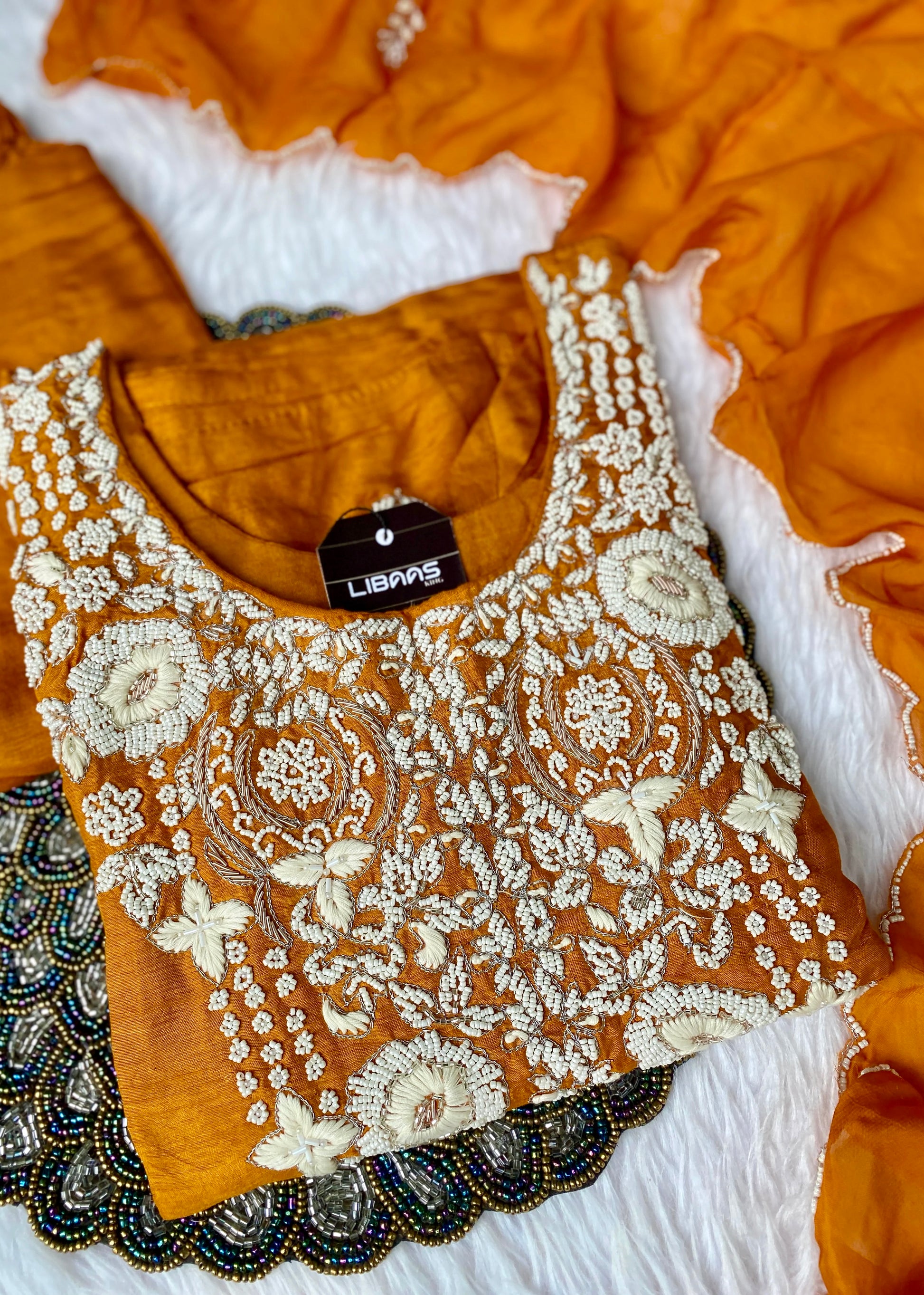 “ SUHANA” A very beautiful festival wear special rust orange set