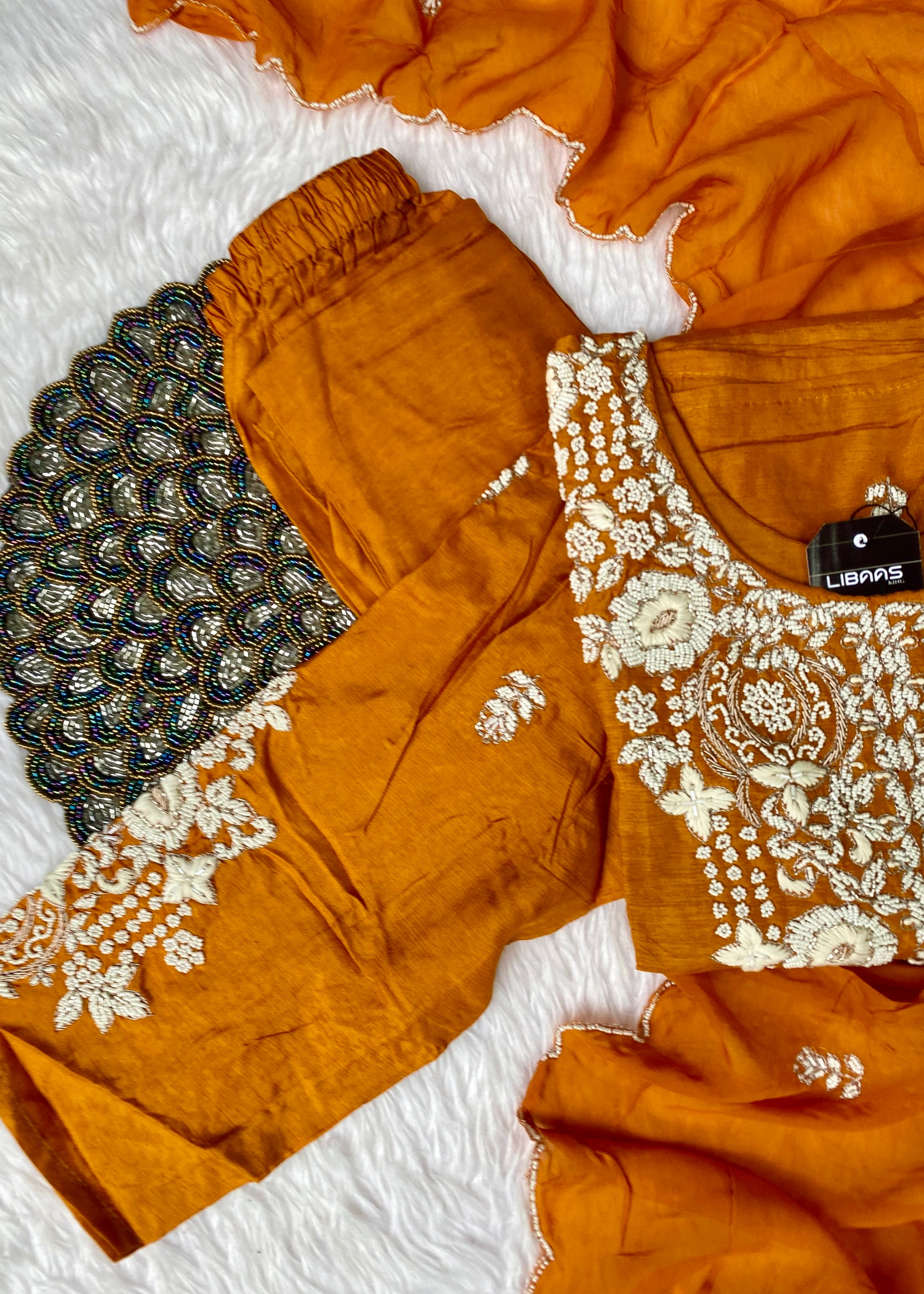 “ SUHANA” A very beautiful festival wear special rust orange set
