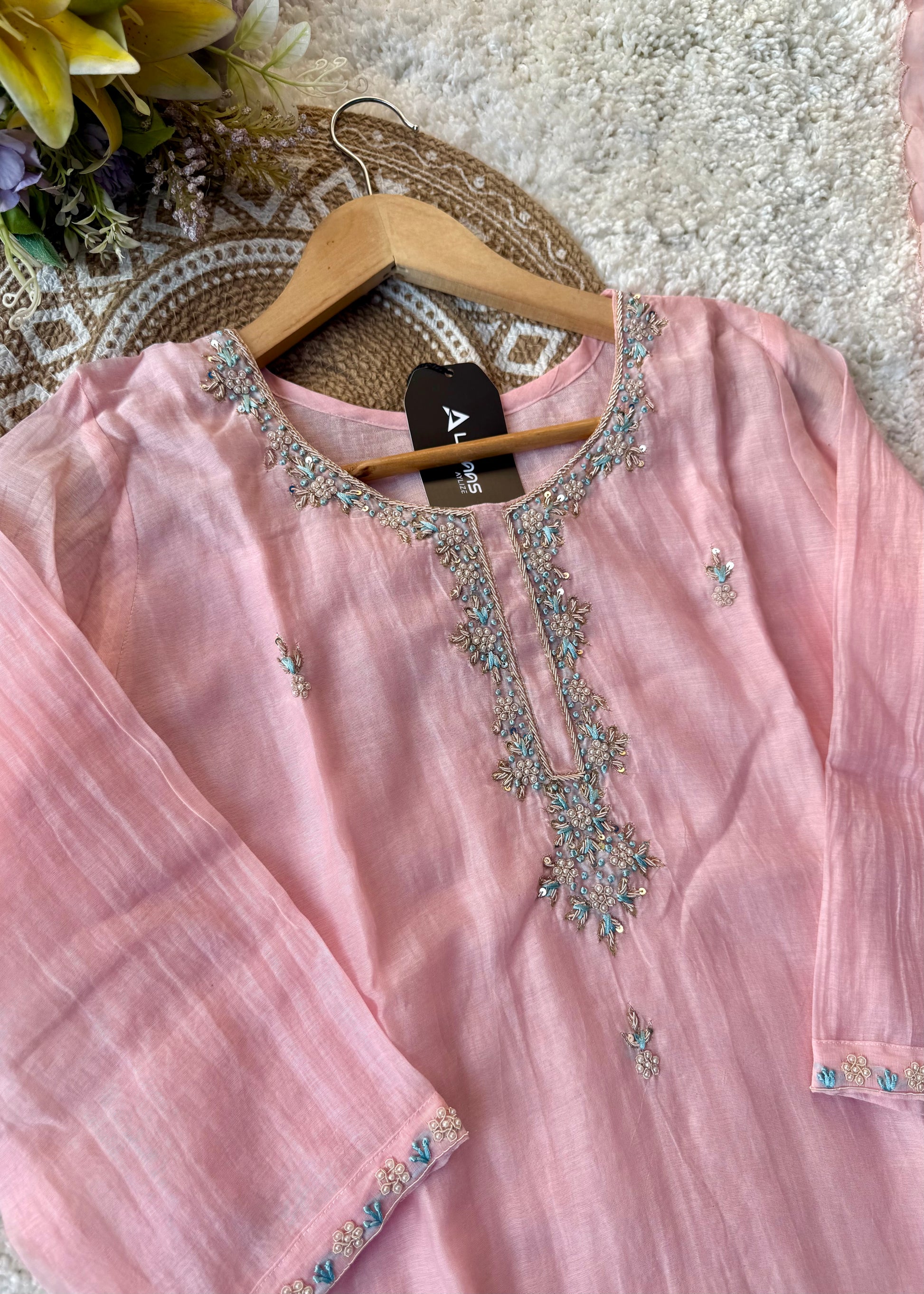 ✨ “Aarini – Soft Mul Chanderi Straight Kurta Set