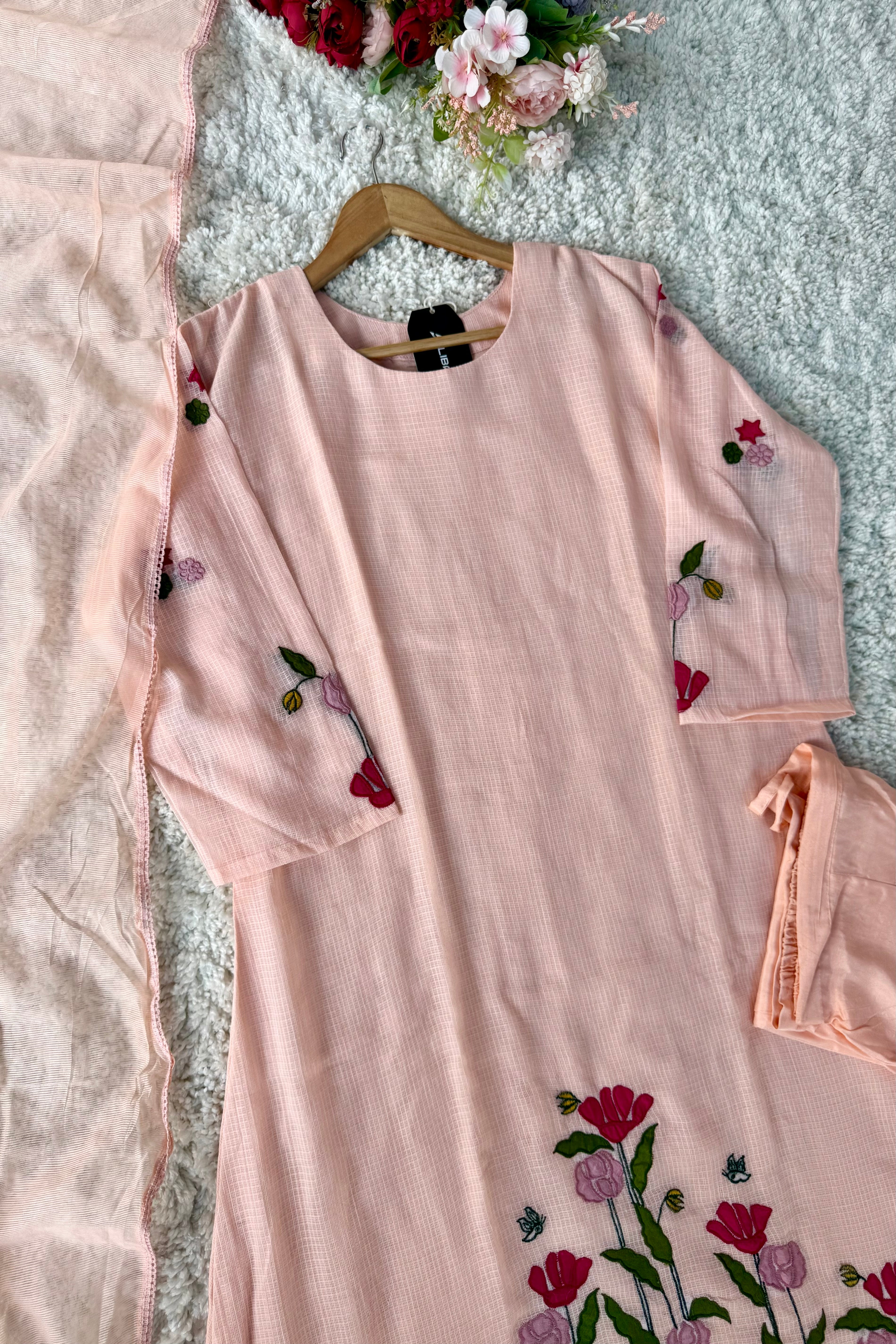 Gulnoor – Beautifully crafted Kota A-Line Kurta Set