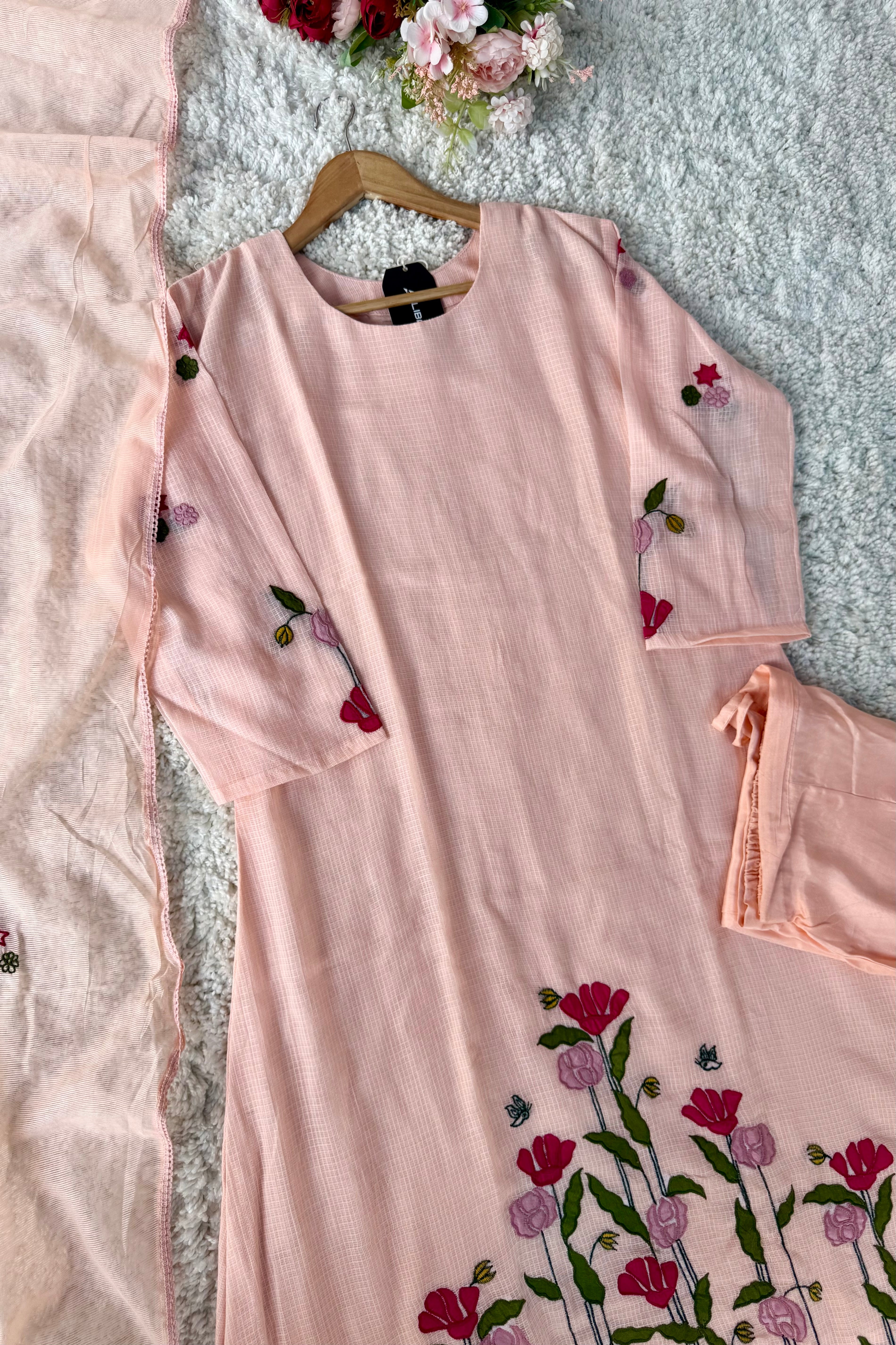 Gulnoor – Beautifully crafted Kota A-Line Kurta Set