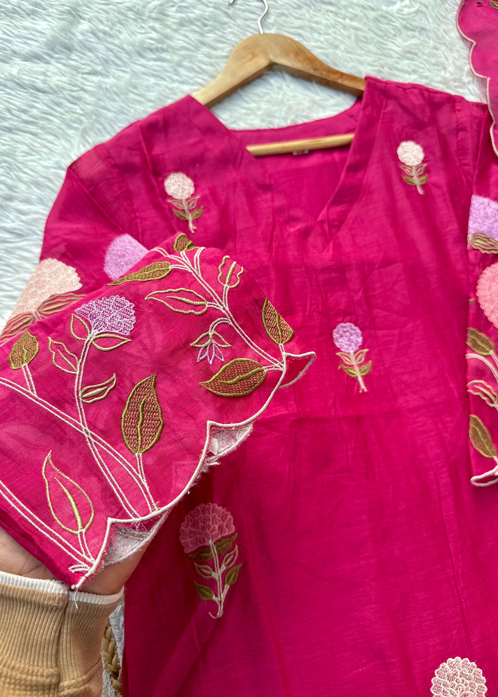 “NAVI” Premium Mul Chanderi party wear kurta set
