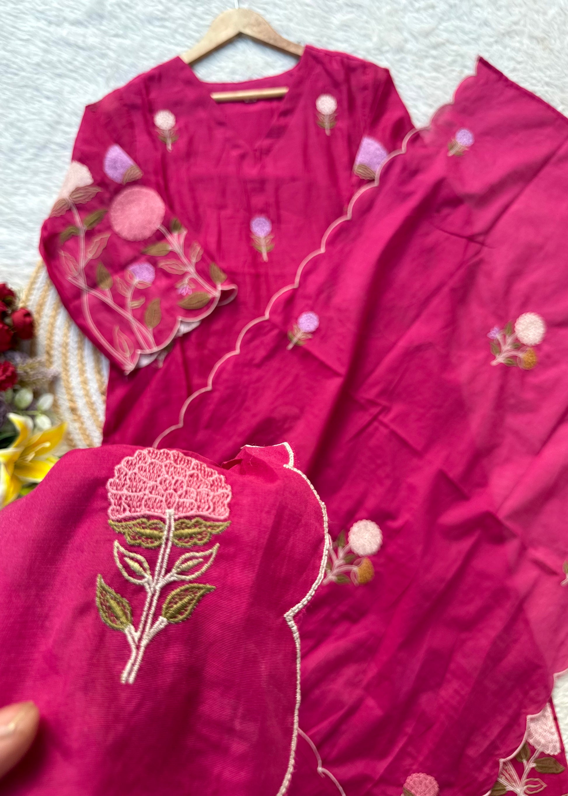 “NAVI” Premium Mul Chanderi party wear kurta set