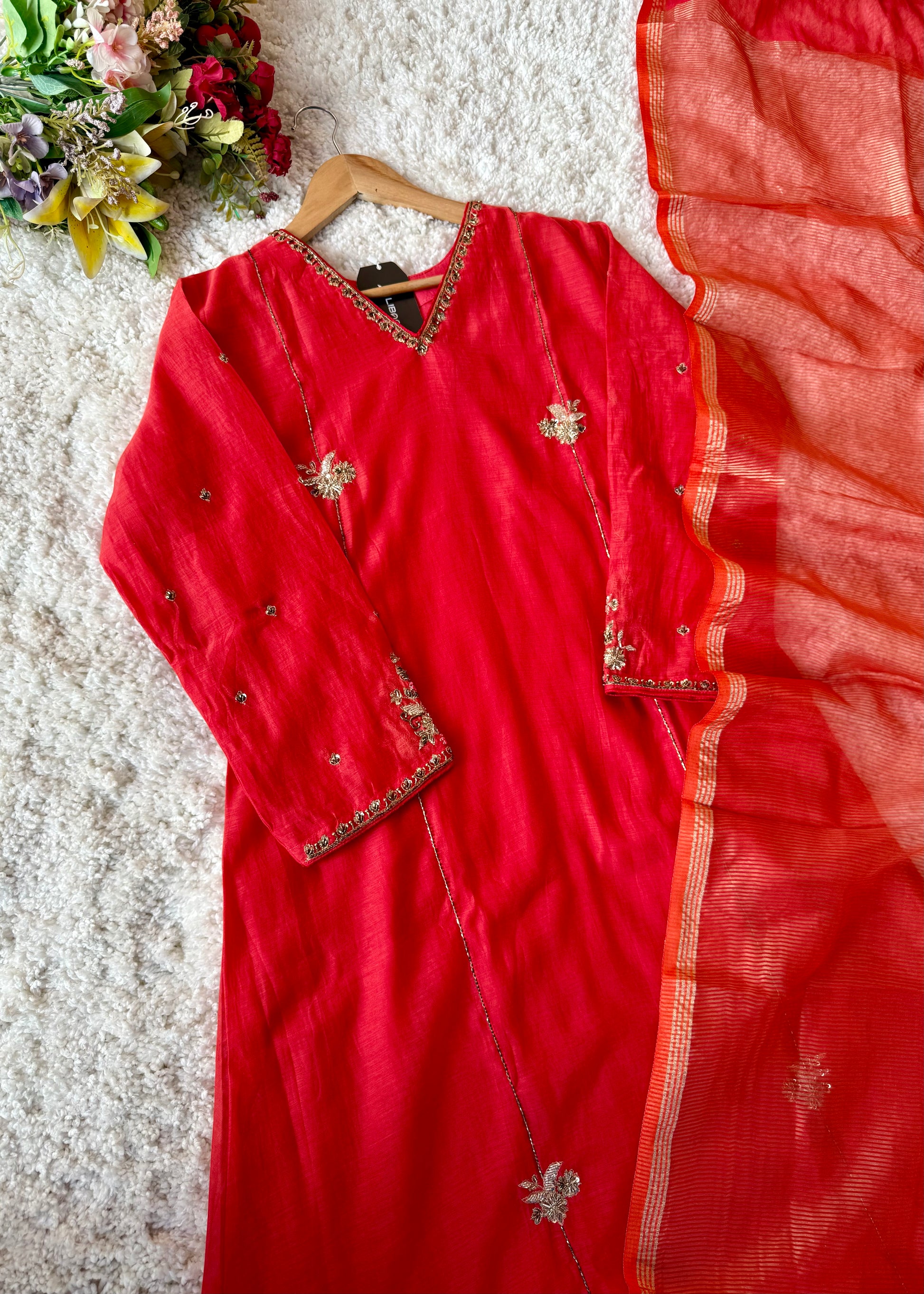 “Aavya” Premium Mul Chanderi A-Line Suit 💕