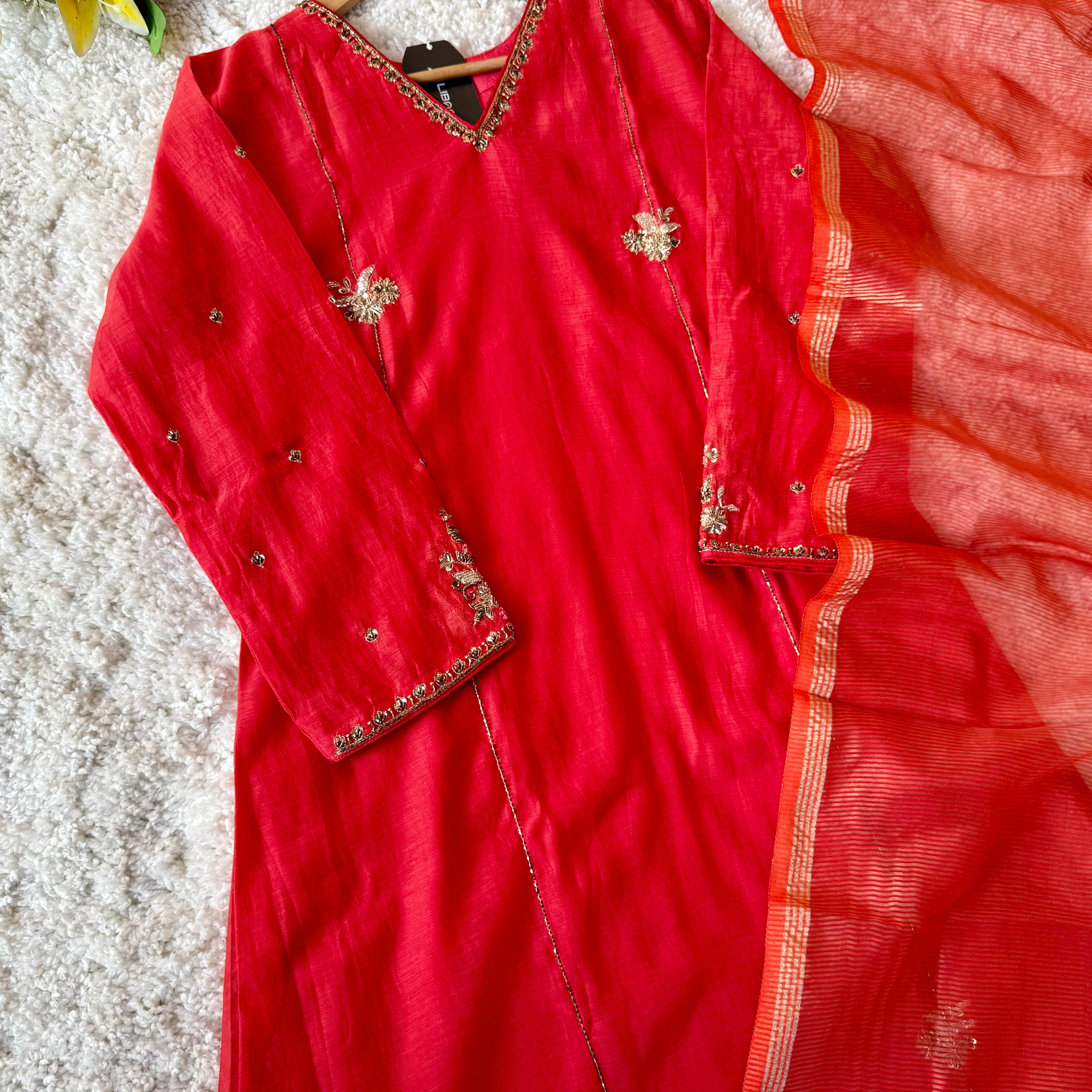 “Aavya” Premium Mul Chanderi A-Line Suit 💕