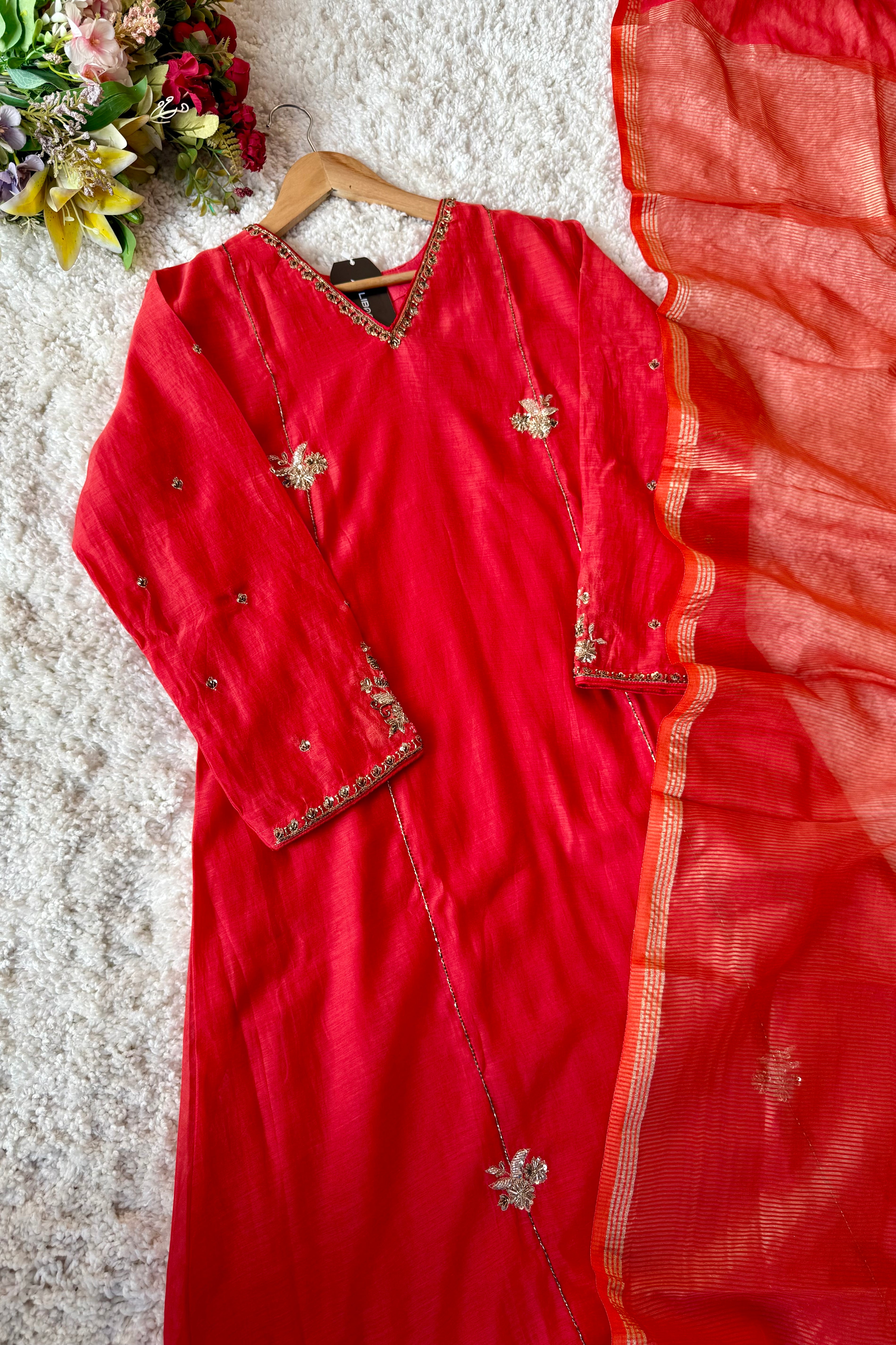 “Aavya” Premium Mul Chanderi A-Line Suit 💕