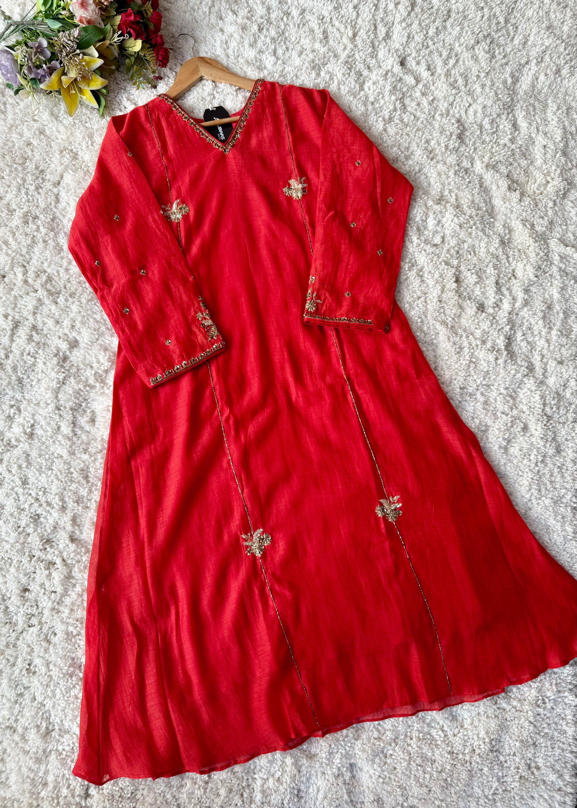 “Aavya” Premium Mul Chanderi A-Line Suit 💕