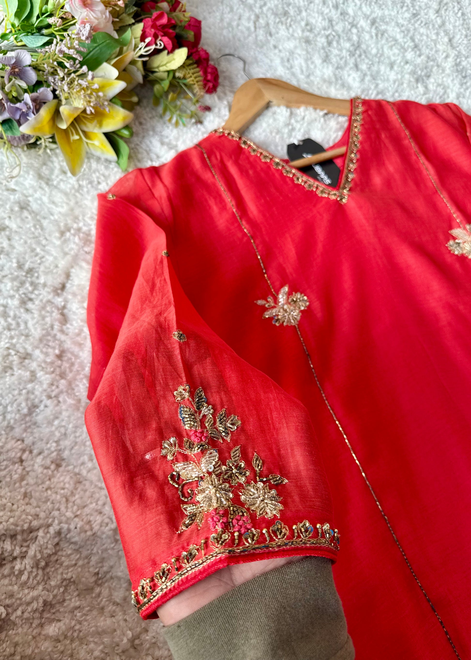 “Aavya” Premium Mul Chanderi A-Line Suit 💕