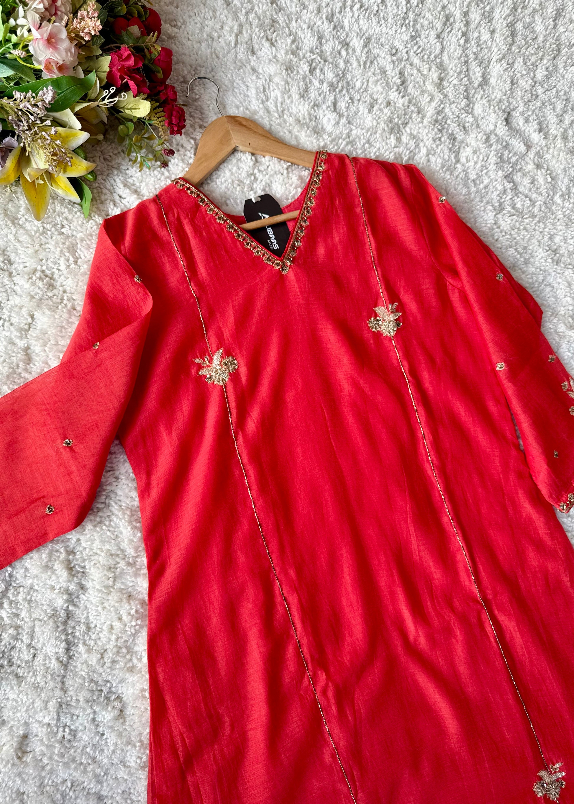 “Aavya” Premium Mul Chanderi A-Line Suit 💕