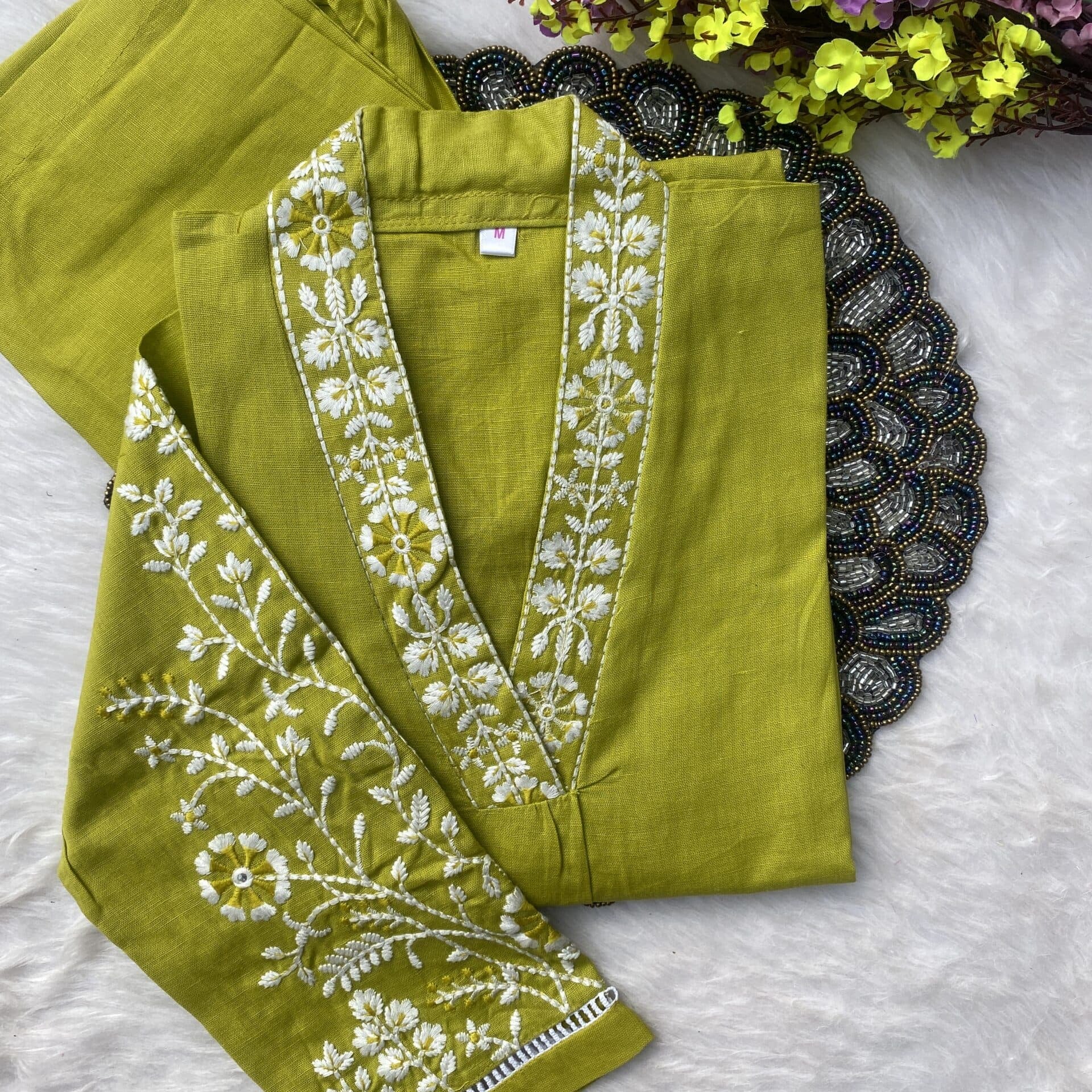 “Rusk” Premium cotton kurti pant set