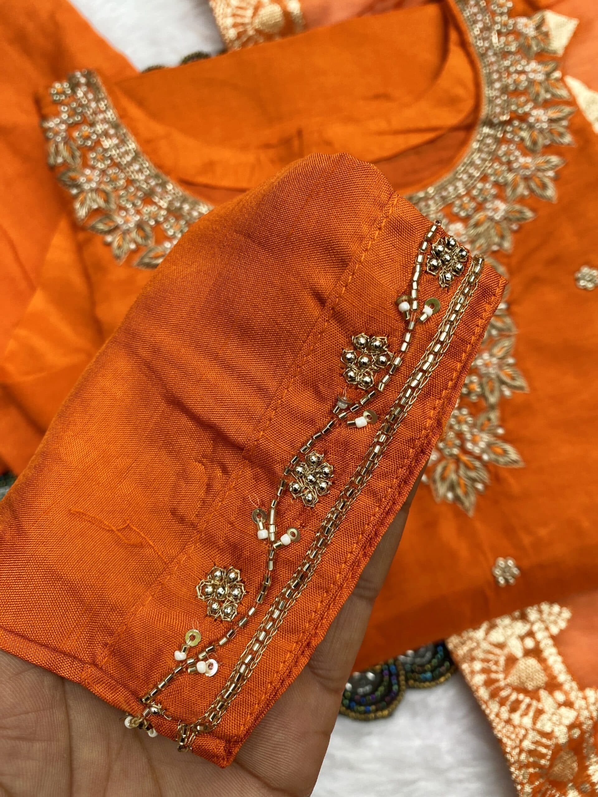 “Anika” Festive wear dola silk kurti bottom with dupatta set