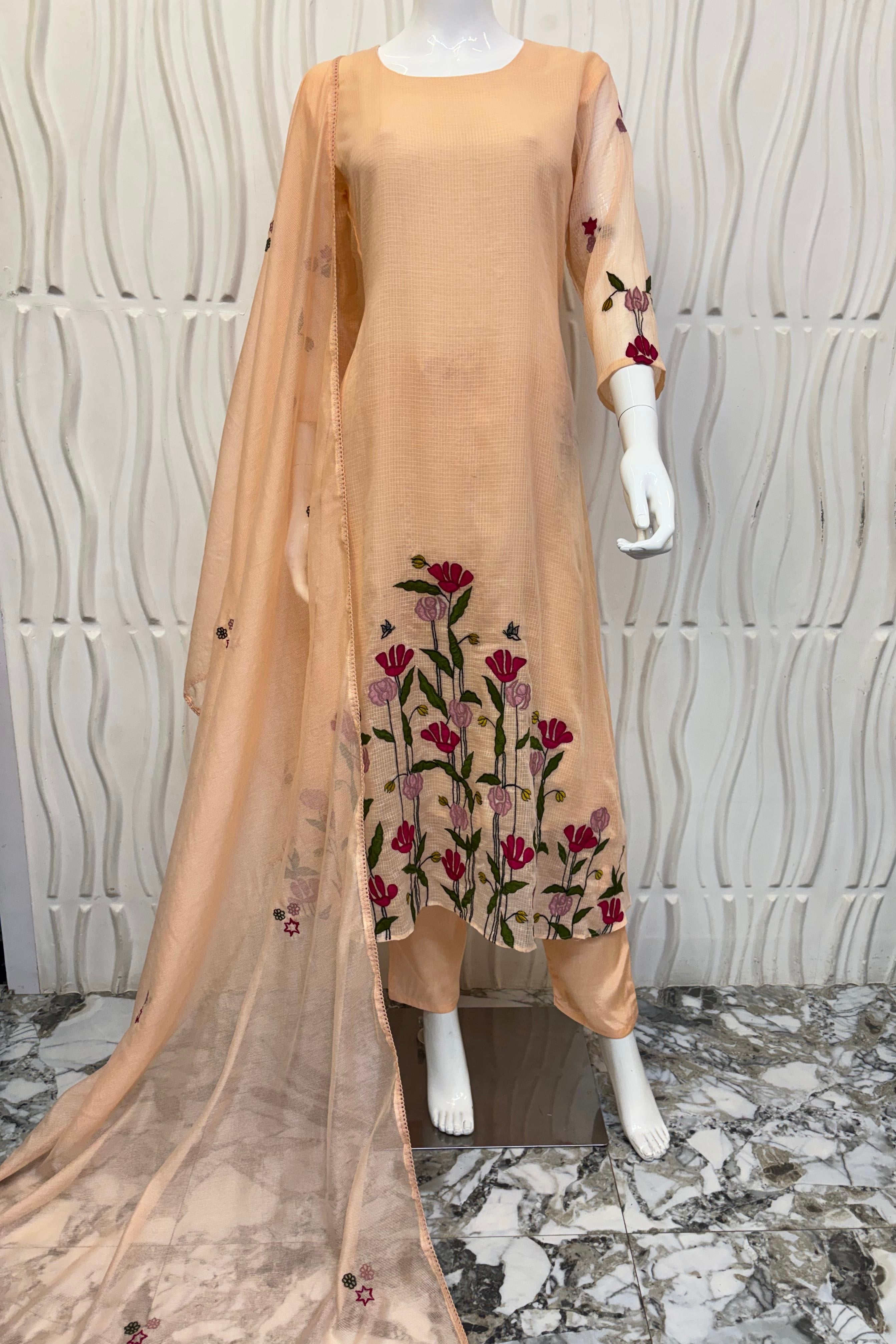 Gulnoor – Beautifully crafted Kota A-Line Kurta Set