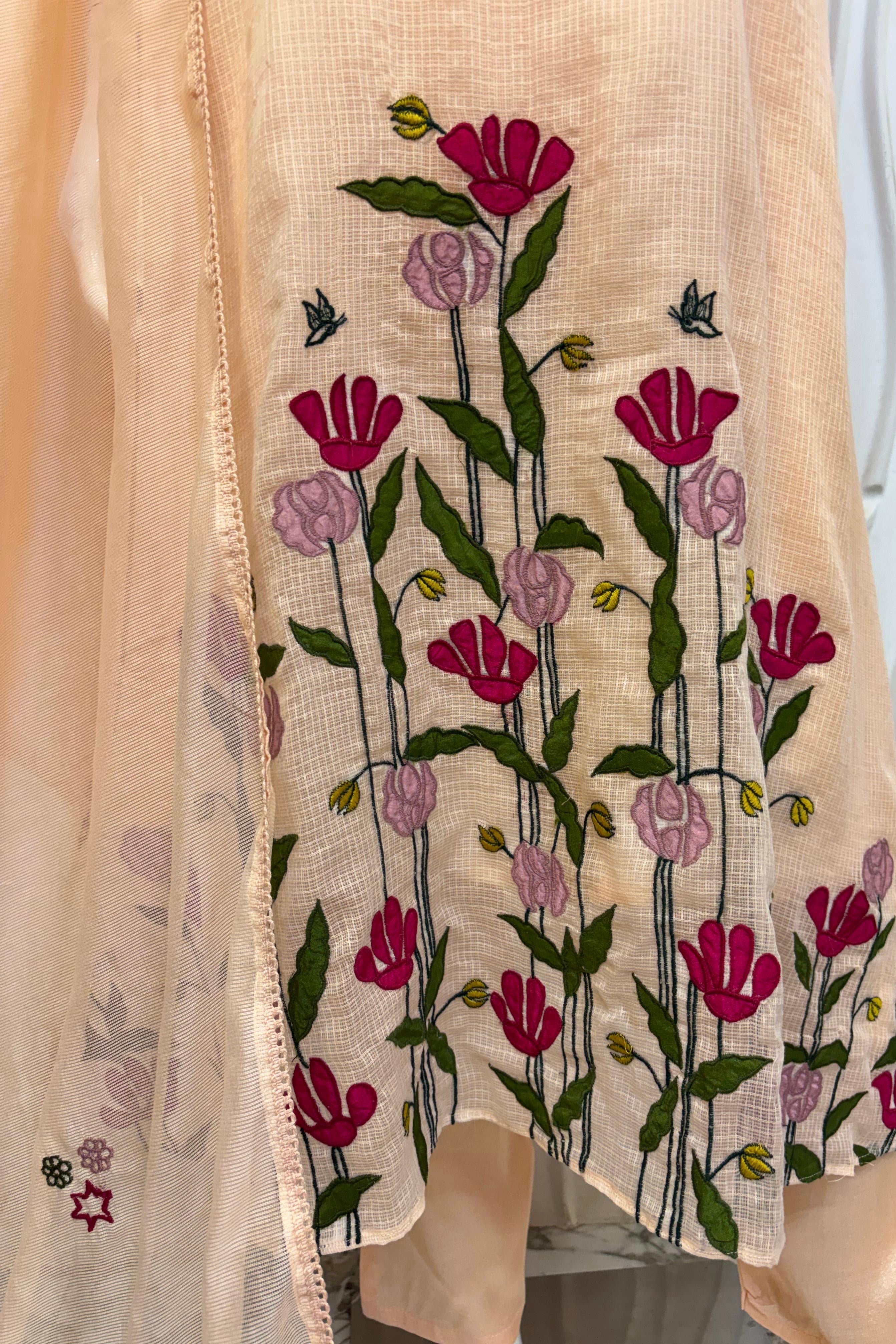 Gulnoor – Beautifully crafted Kota A-Line Kurta Set