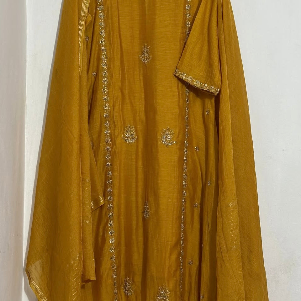 “Ujjwal” Trending Mul Chanderi A Line Suit set 🛍️