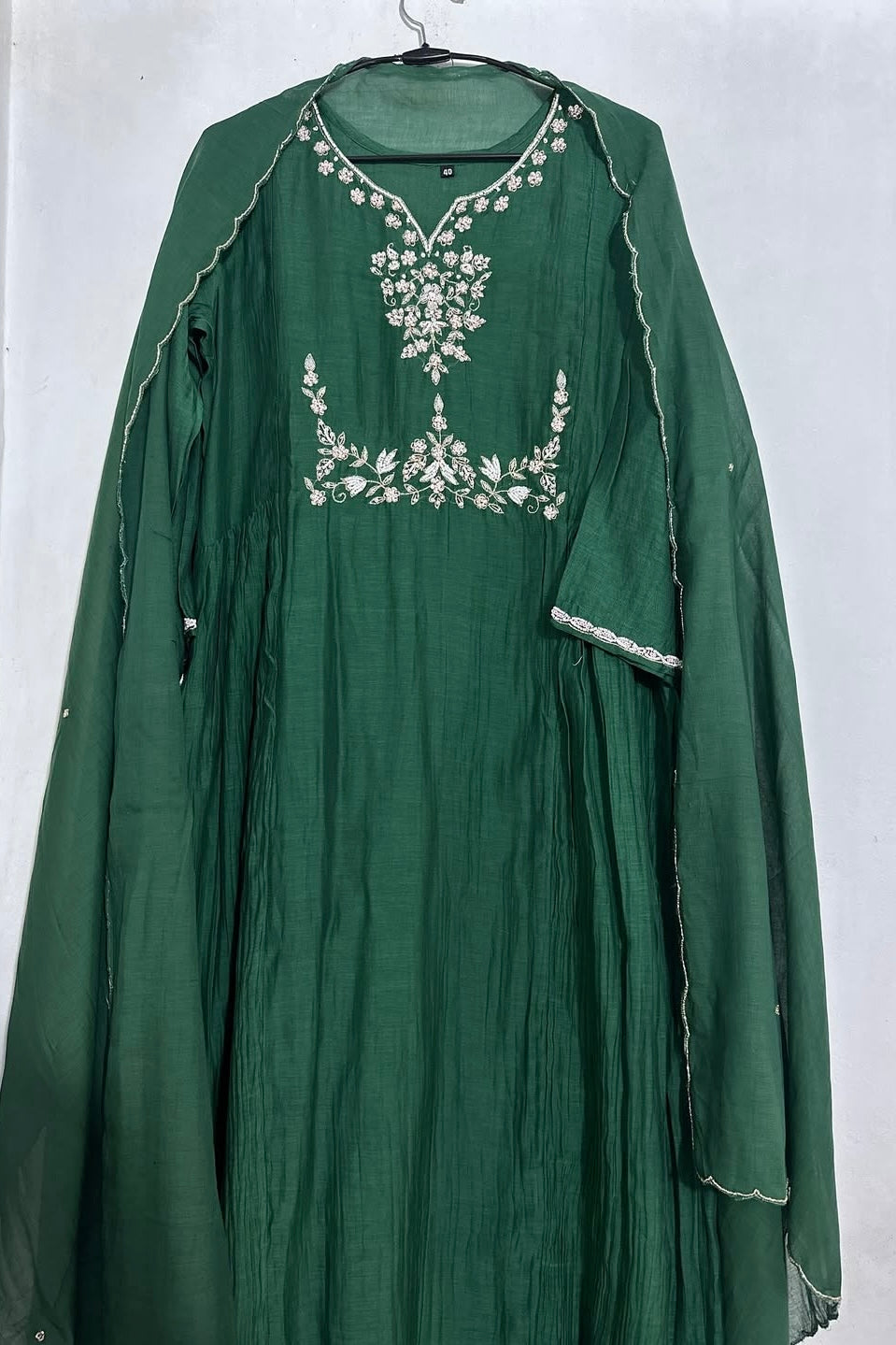 “Disha” Premium Mul Chanderi A Line Suit set 🛍️