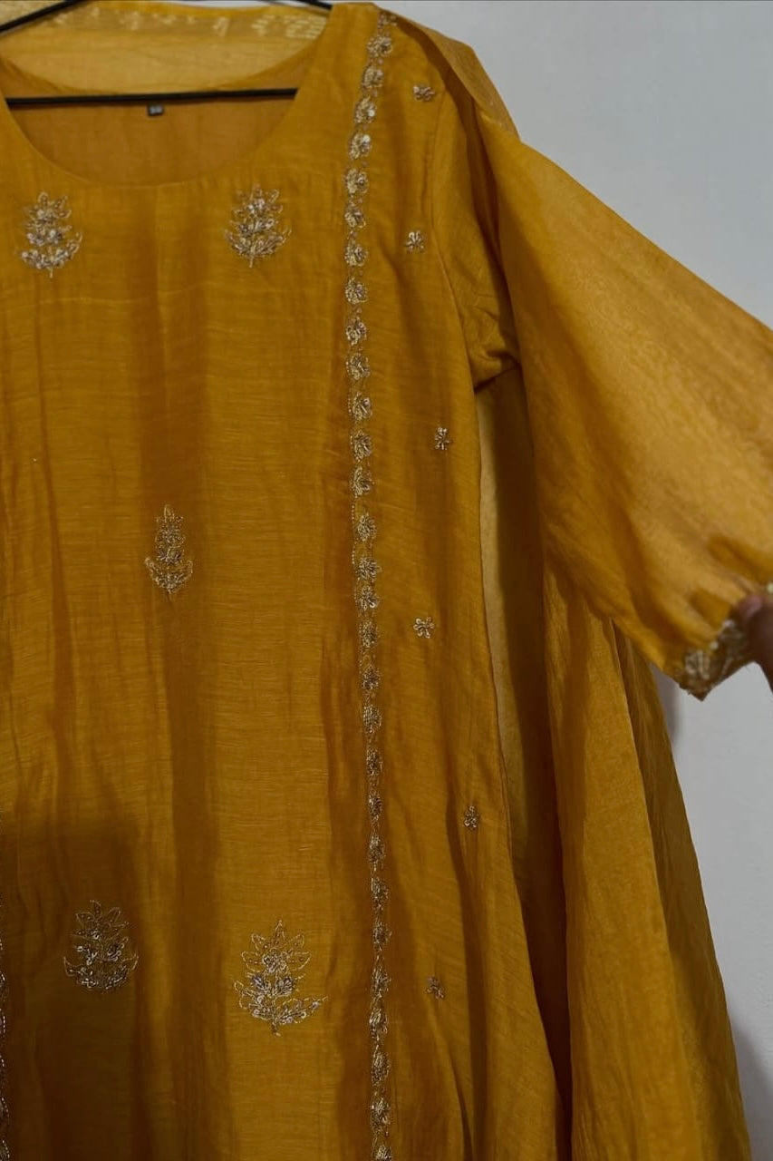 “Ujjwal” Trending Mul Chanderi A Line Suit set 🛍️