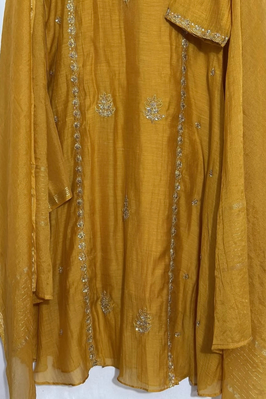 “Ujjwal” Trending Mul Chanderi A Line Suit set 🛍️