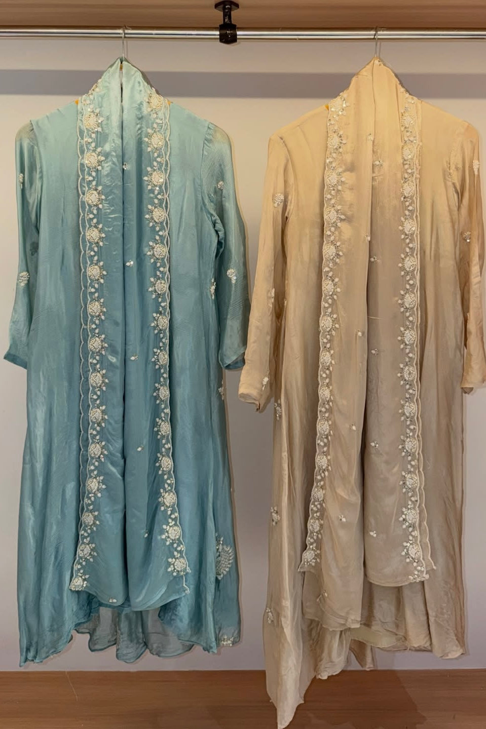 “Az027 ” Premium Party Wear Chinnon A Line Suit set 🛍️