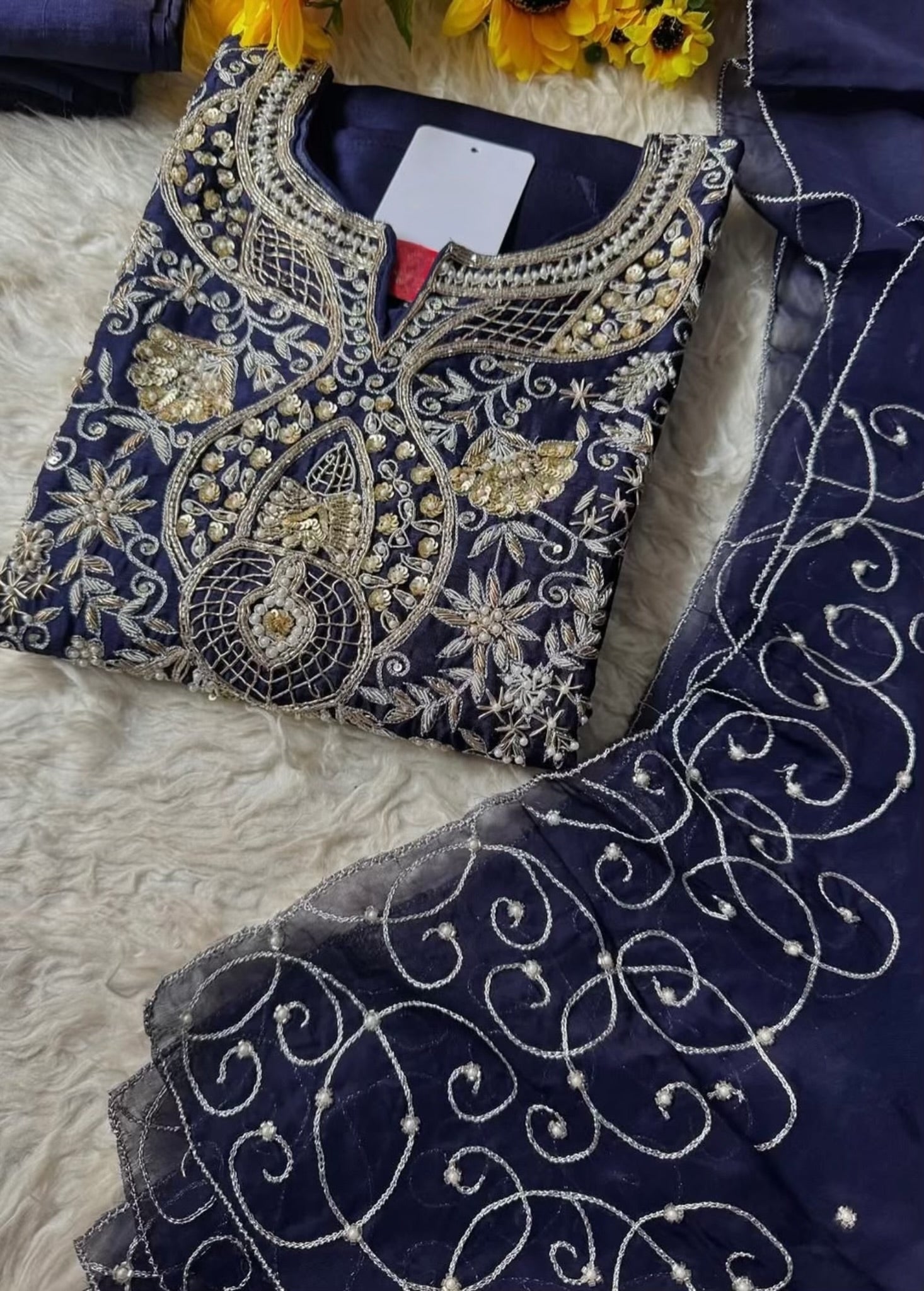 “SUZAIN” A very beautiful festival wear special blue set