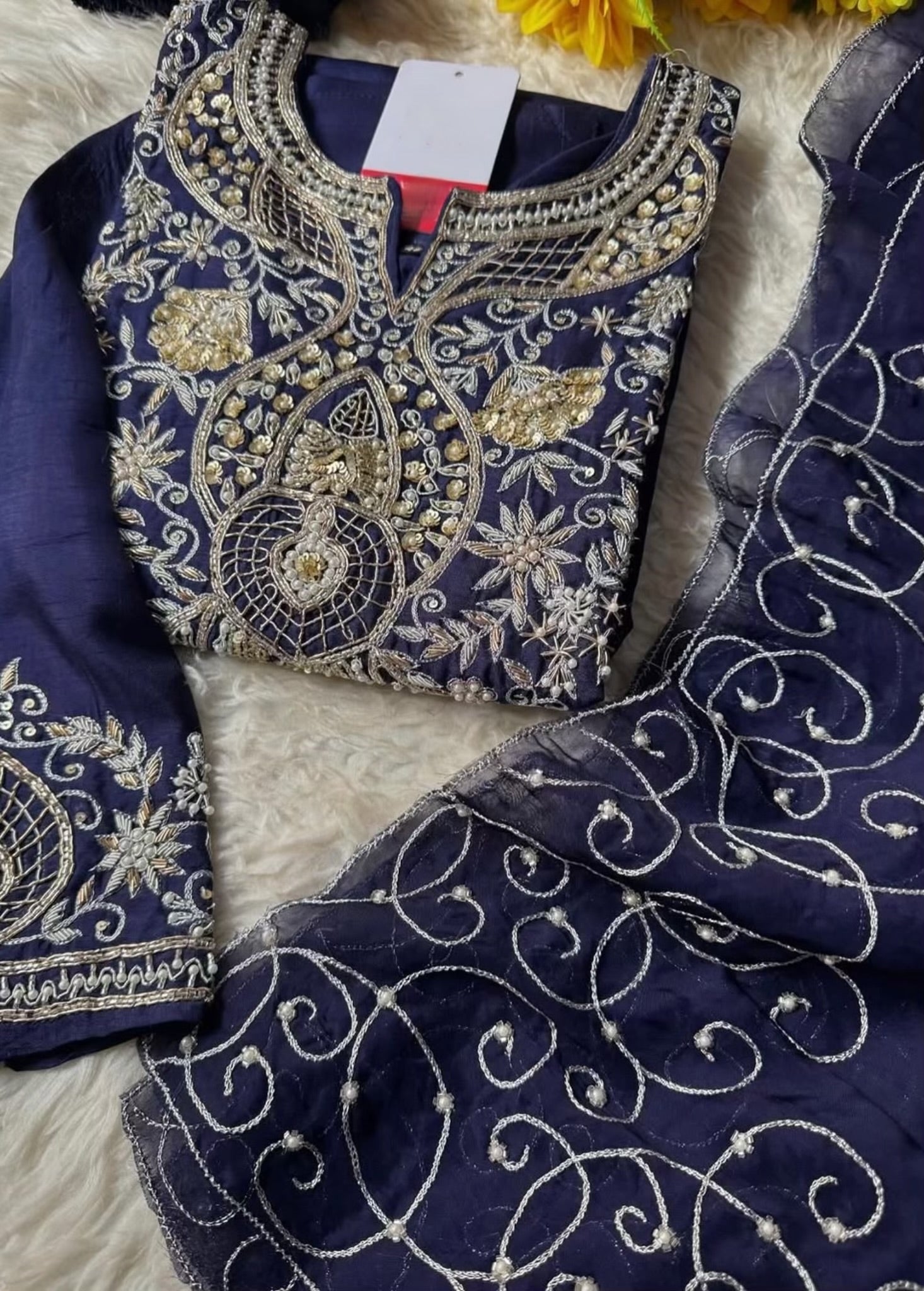 “SUZAIN” A very beautiful festival wear special blue set