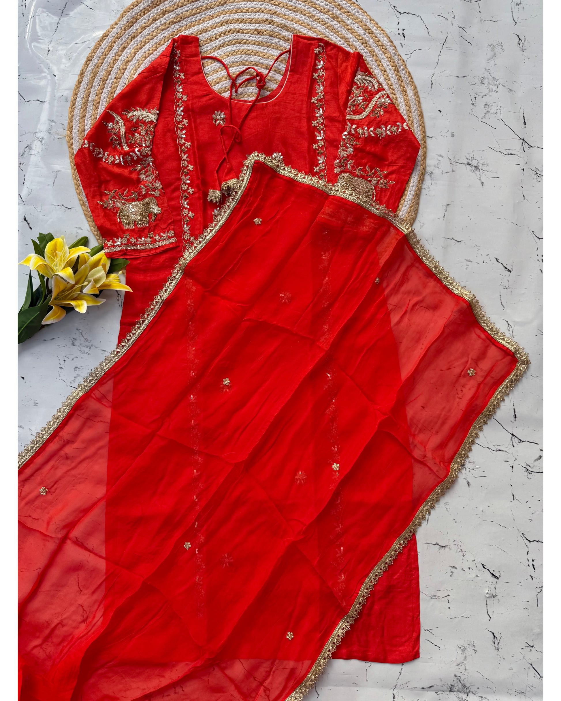 "Nimrit" heavy handwork wedding special suit set 🛍️