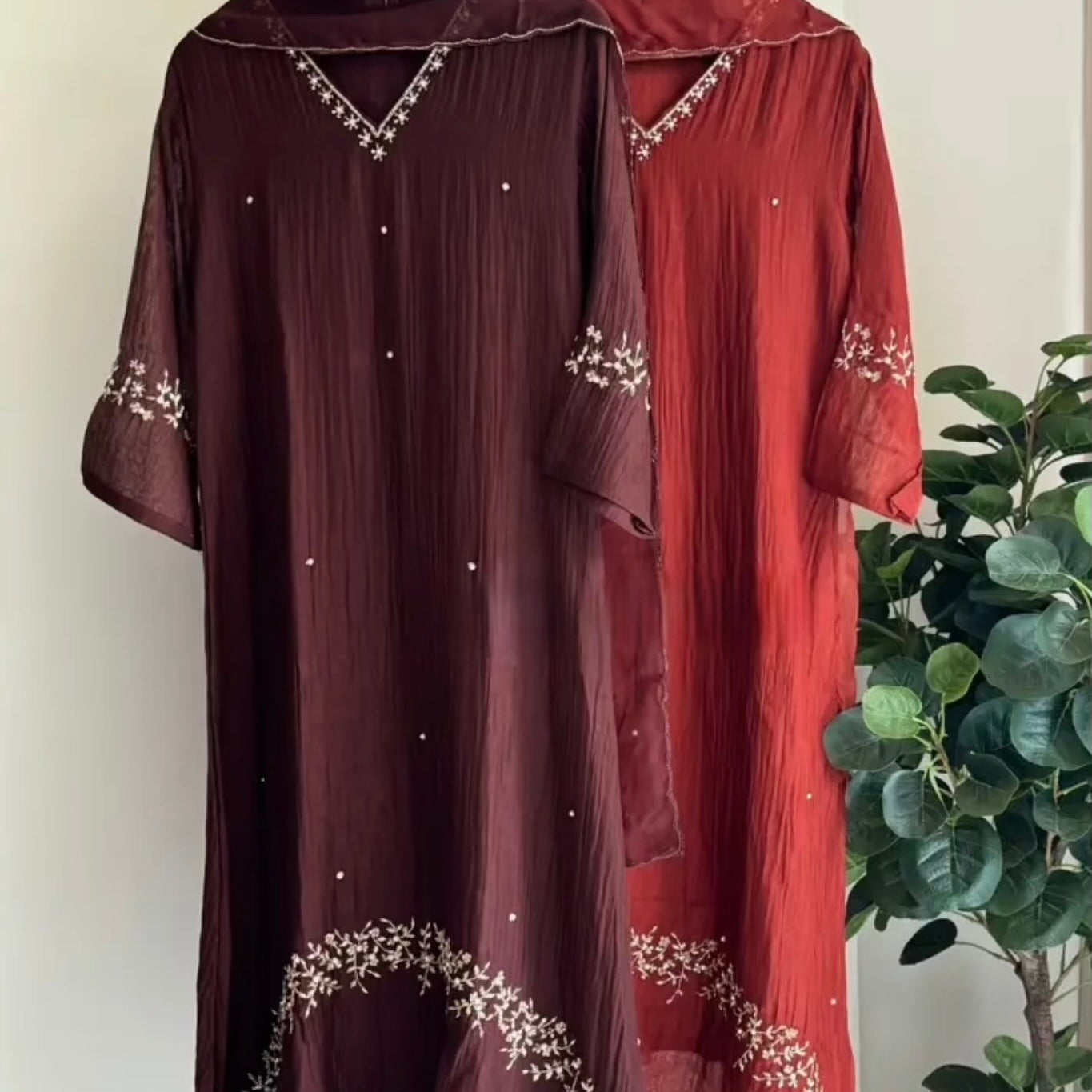 ✨”Parwaz – Premium Mul Chanderi A-Line Kurta Set