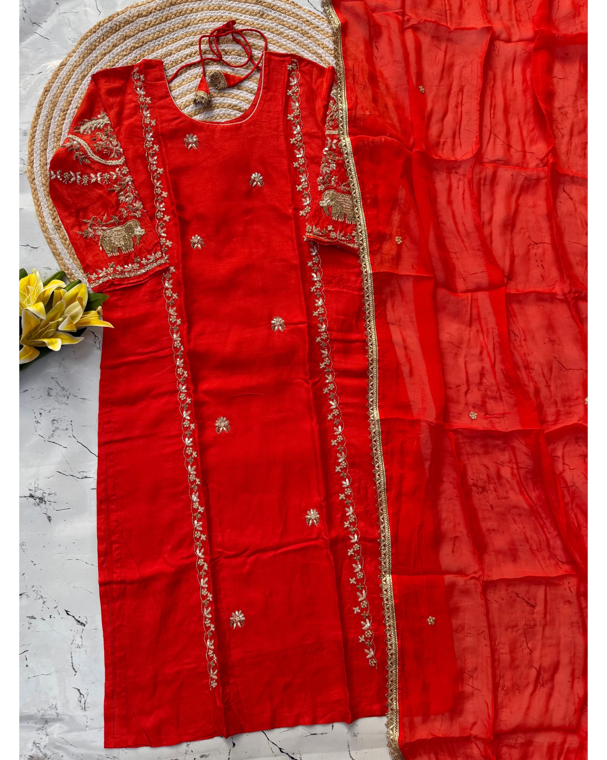 "Nimrit" heavy handwork wedding special suit set 🛍️