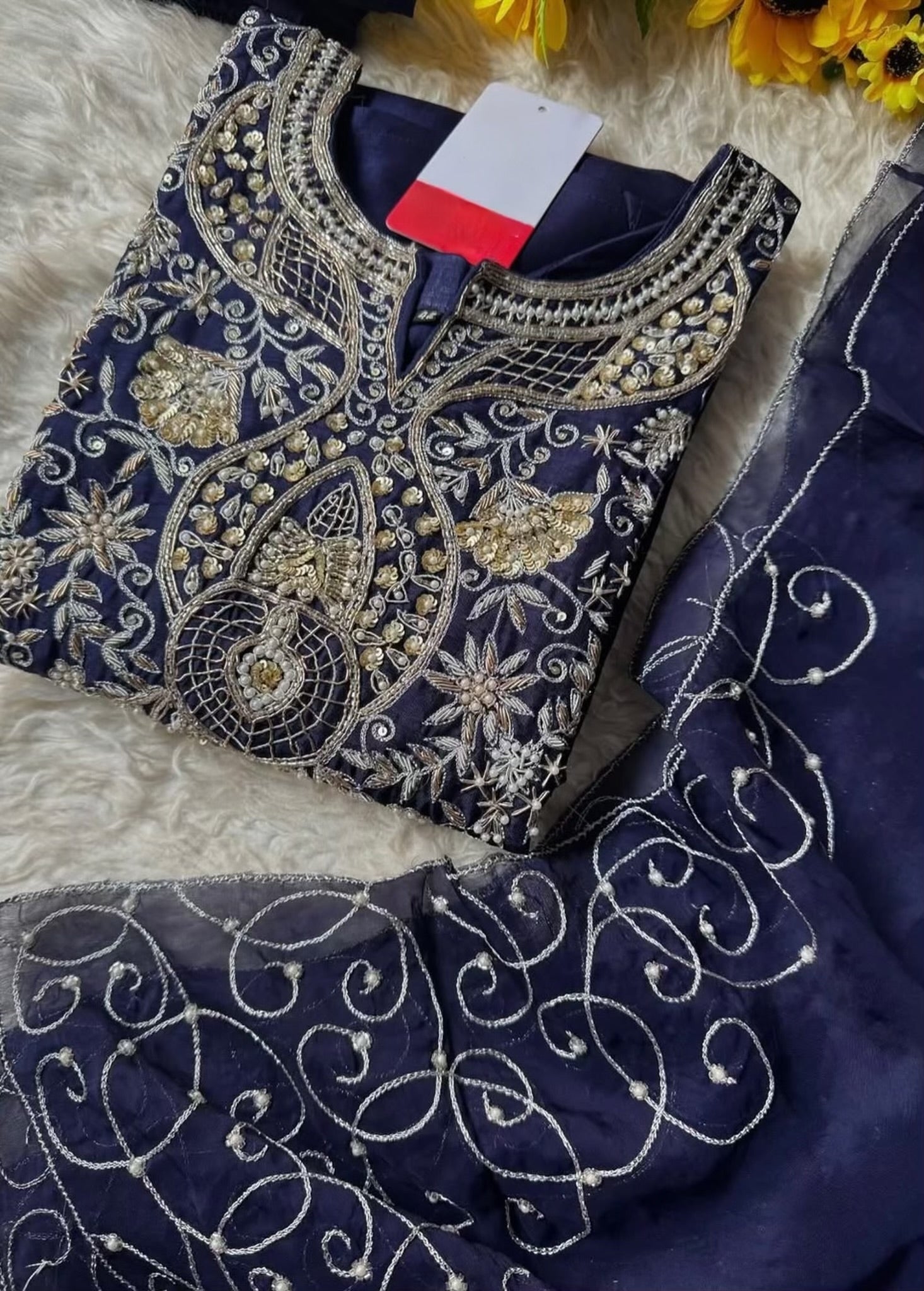 “SUZAIN” A very beautiful festival wear special blue set
