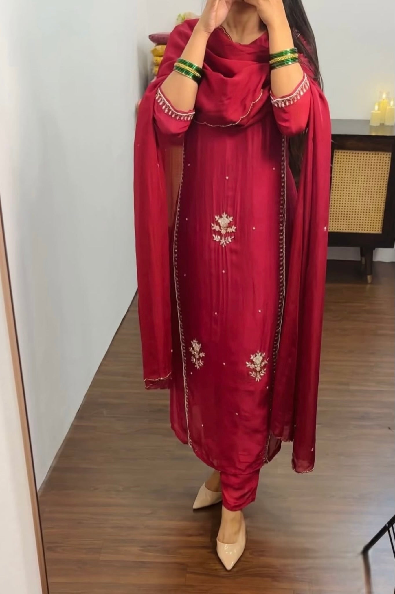 “Ujjwal” Trending Organza Viscose Suit Set